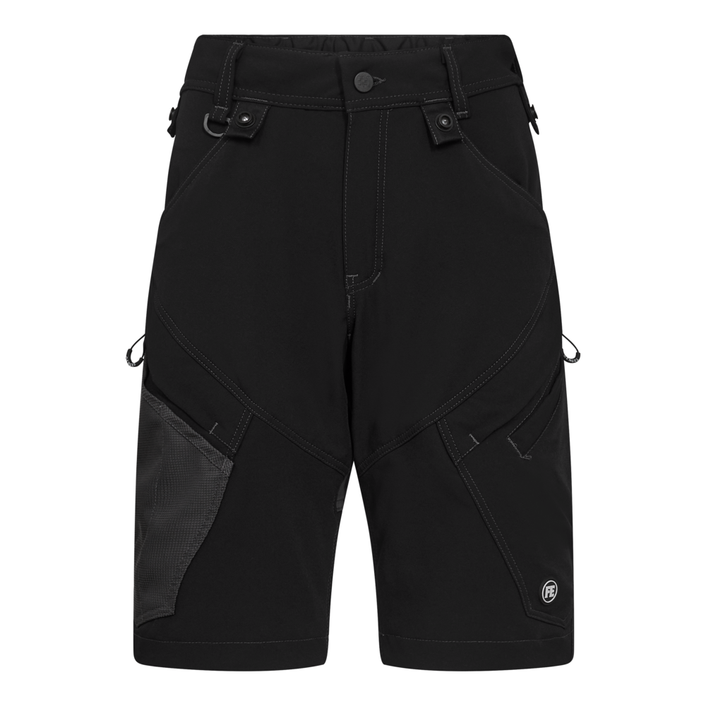 X-TREME Damen Arbeitsshorts mit 4-Wege Stretch – Schwarz (Front)