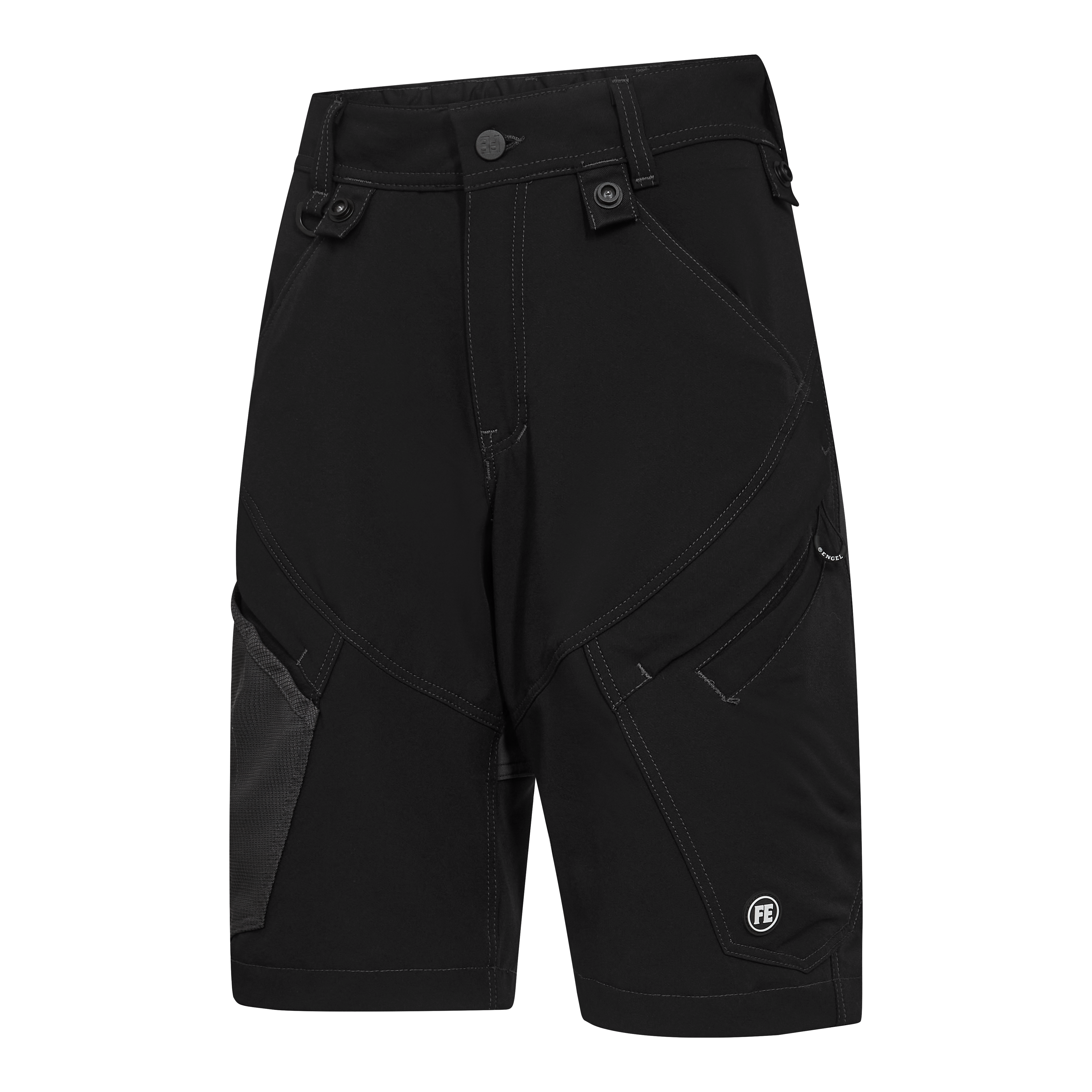 Engel Workwear X-treme dame arbejdsshorts med 4-vejs stræk - Sort [20] / 34