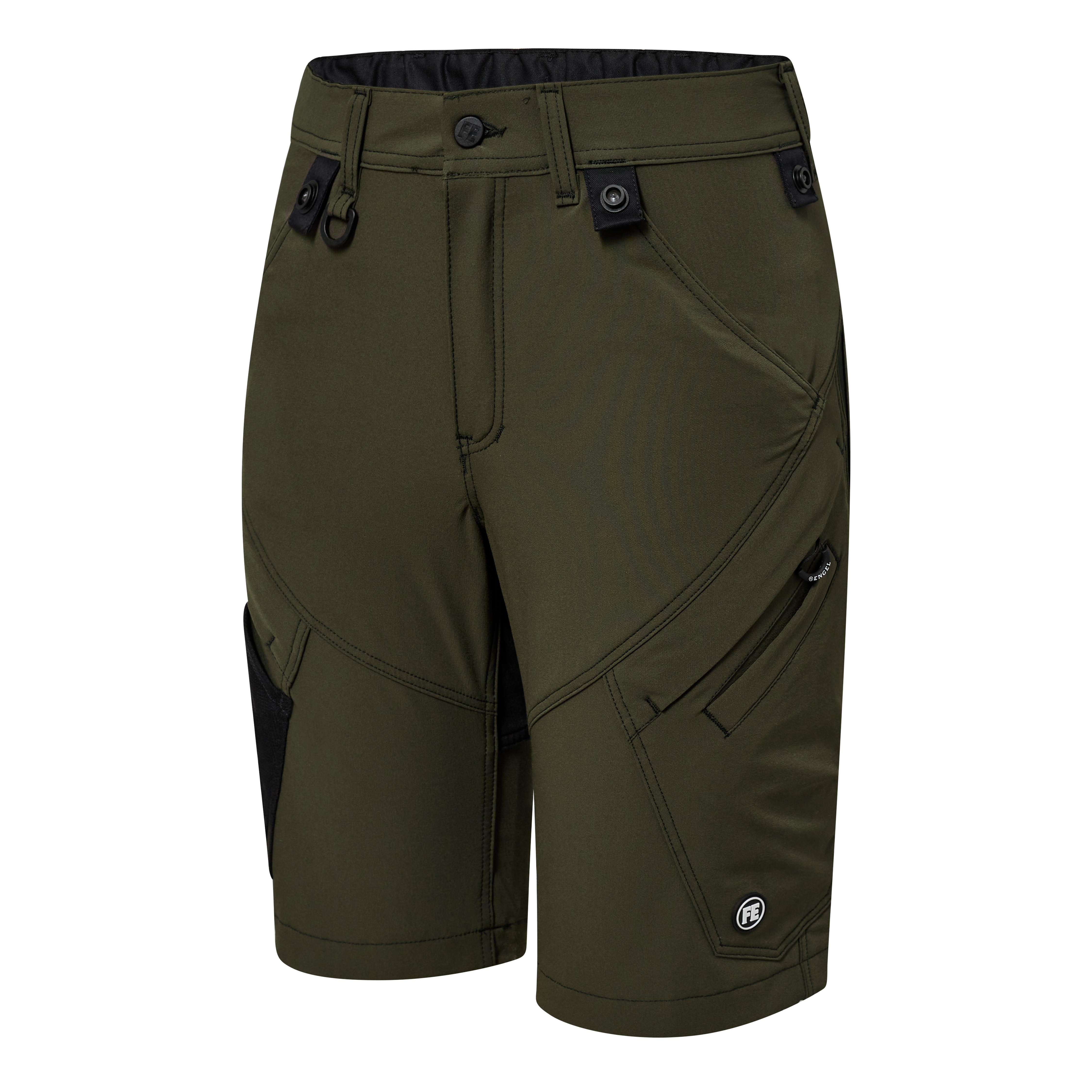 Engel Workwear X-treme dame arbejdsshorts med 4-vejs stræk - Forest Green [53] / 34