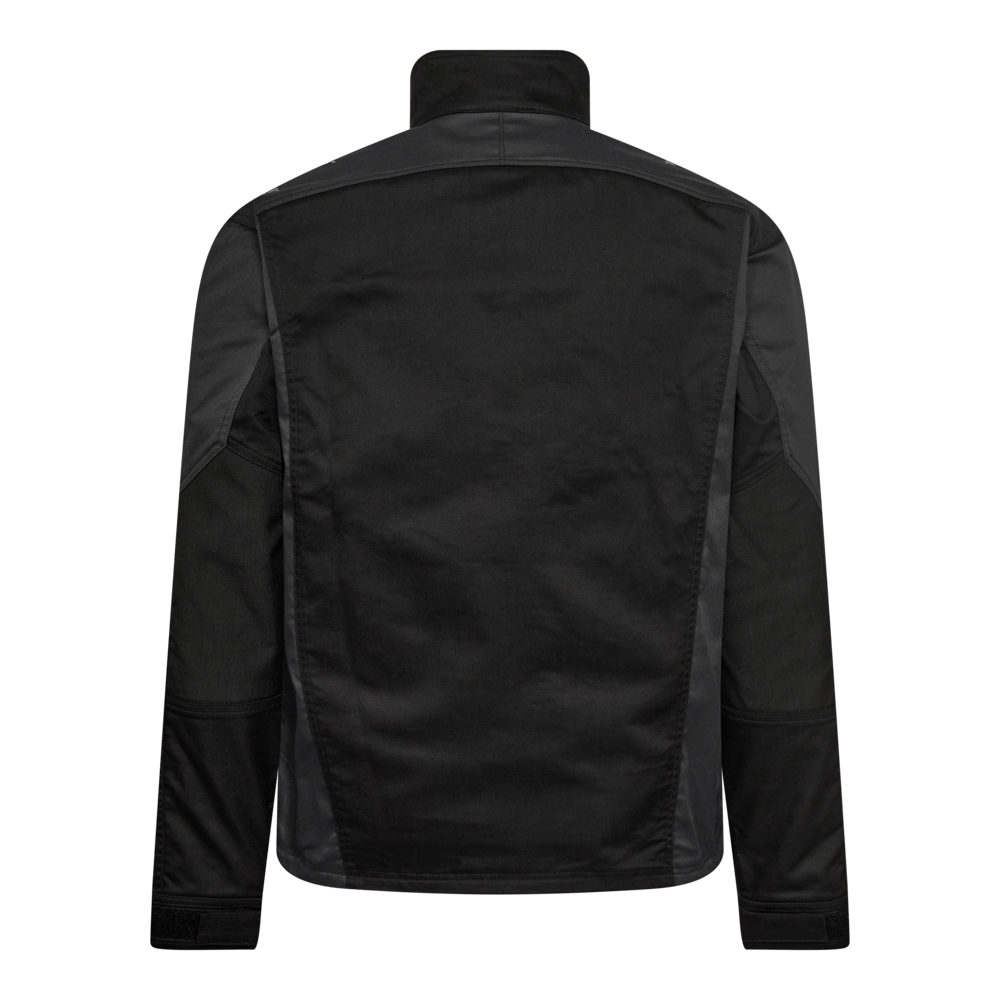 GALAXY Arbeitsjacke mit 2-Wege-Stretch – Schwarz / Anthrazit Grau (Rücken)