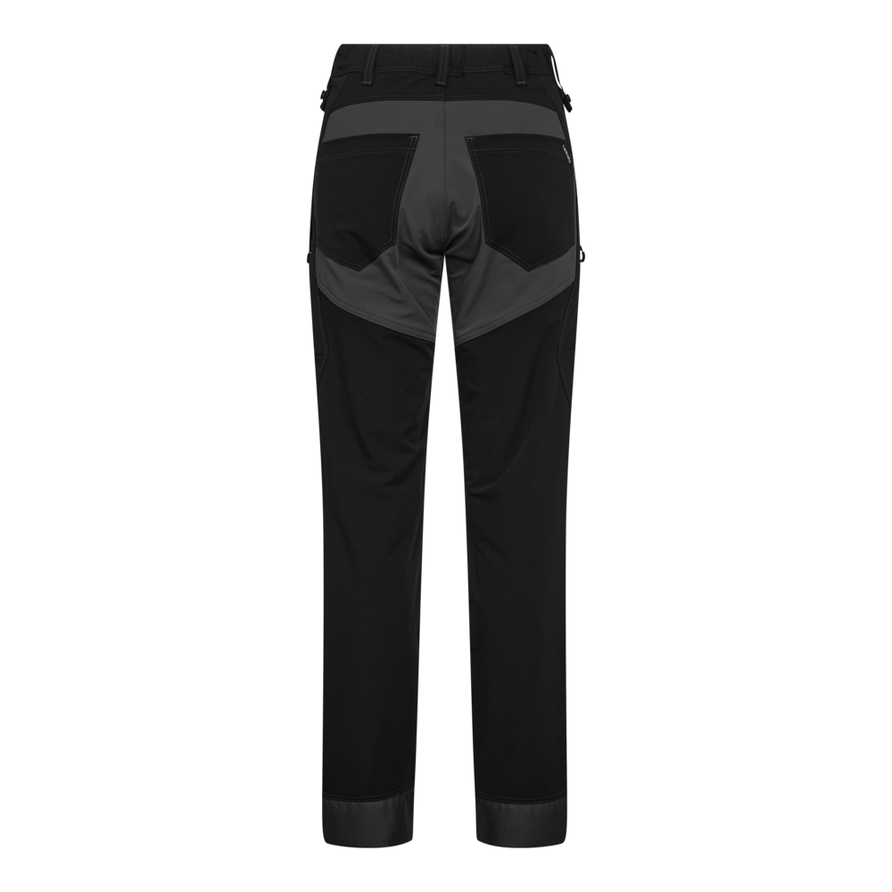 X-TREME Damen Arbeitshose mit 4-Wege Stretch – Schwarz (Rücken)