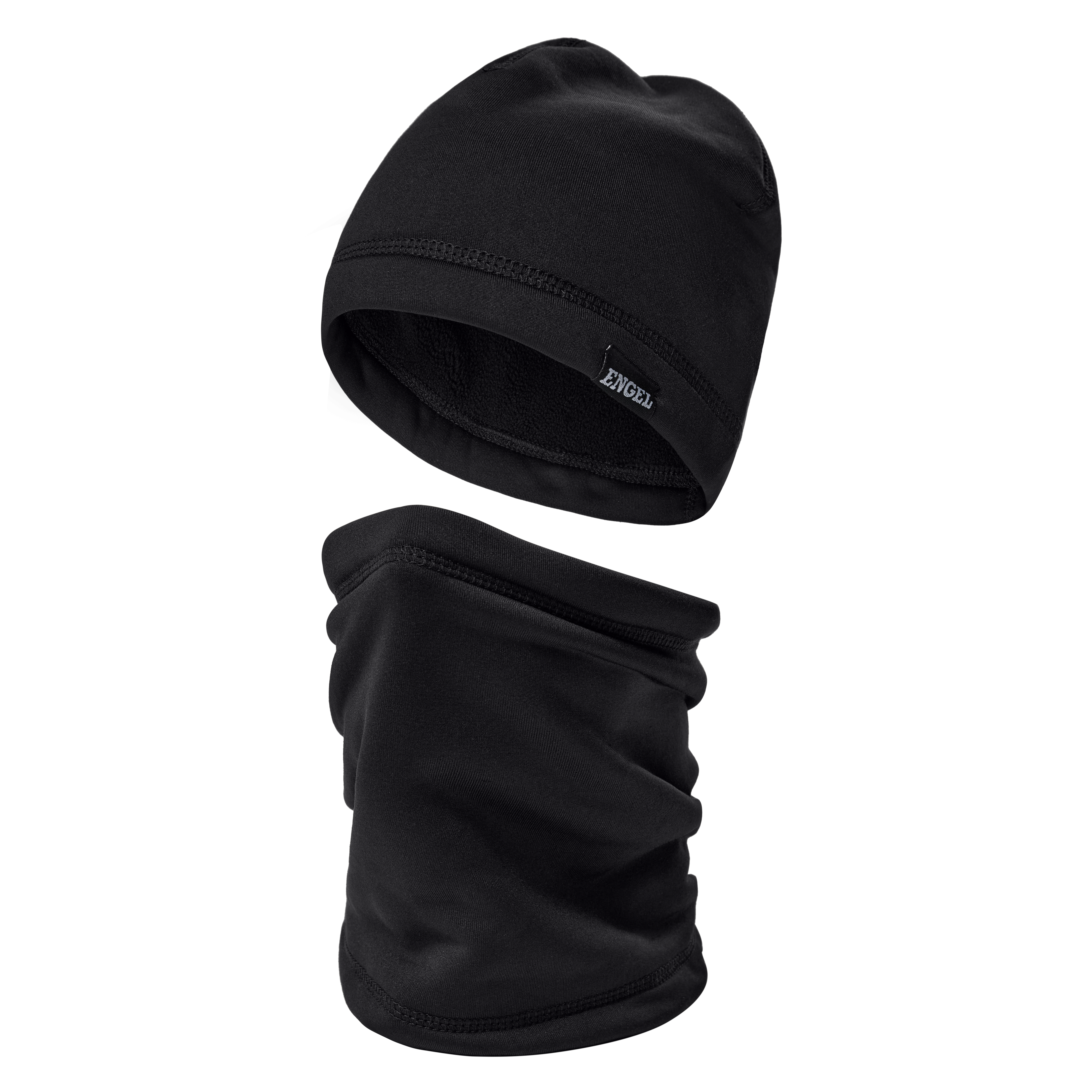 Engel Workwear Beanie-og halsedissesæt - Sort [20] / One size