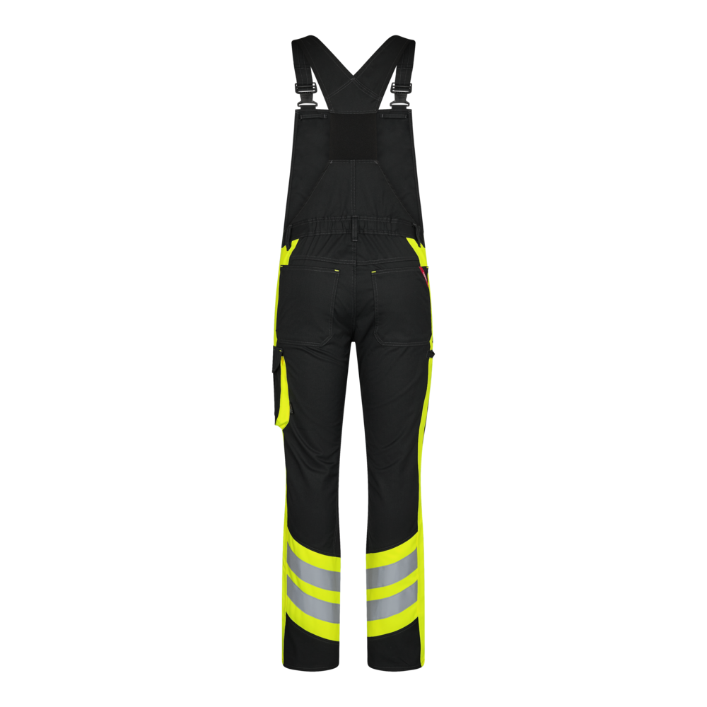 CARGO Latzhose – Schwarz / Gelb (Rücken)