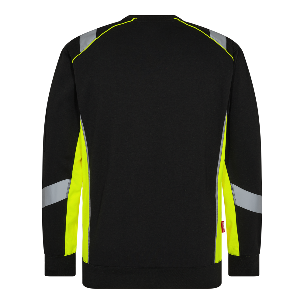 CARGO Sweatshirt – Schwarz / Gelb (Rücken)