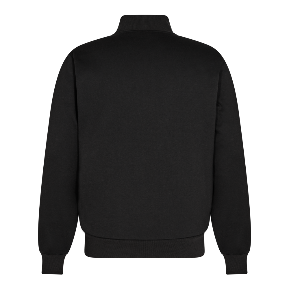 EXTEND Sweat-Jacke mit hohem Kragen – Schwarz (Rücken)