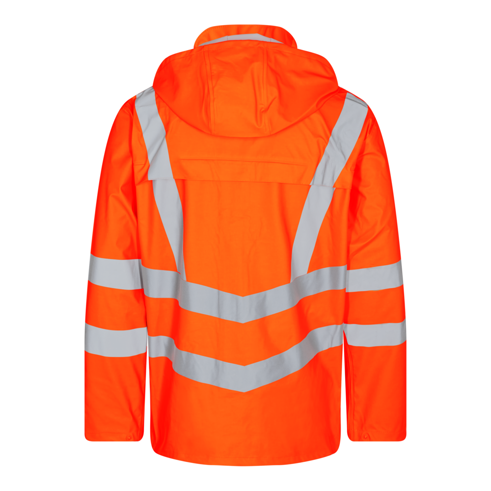 SAFETY Regenjacke – Warnorange (Rücken)