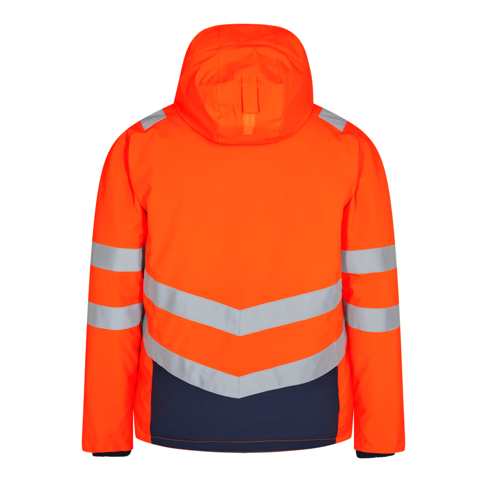 SAFETY Winterjacke – Orange / Blue ink (Rücken)