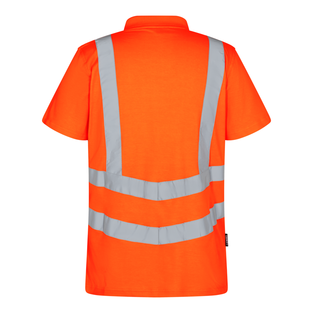 SAFETY Poloshirt – Warnorange (Rücken)