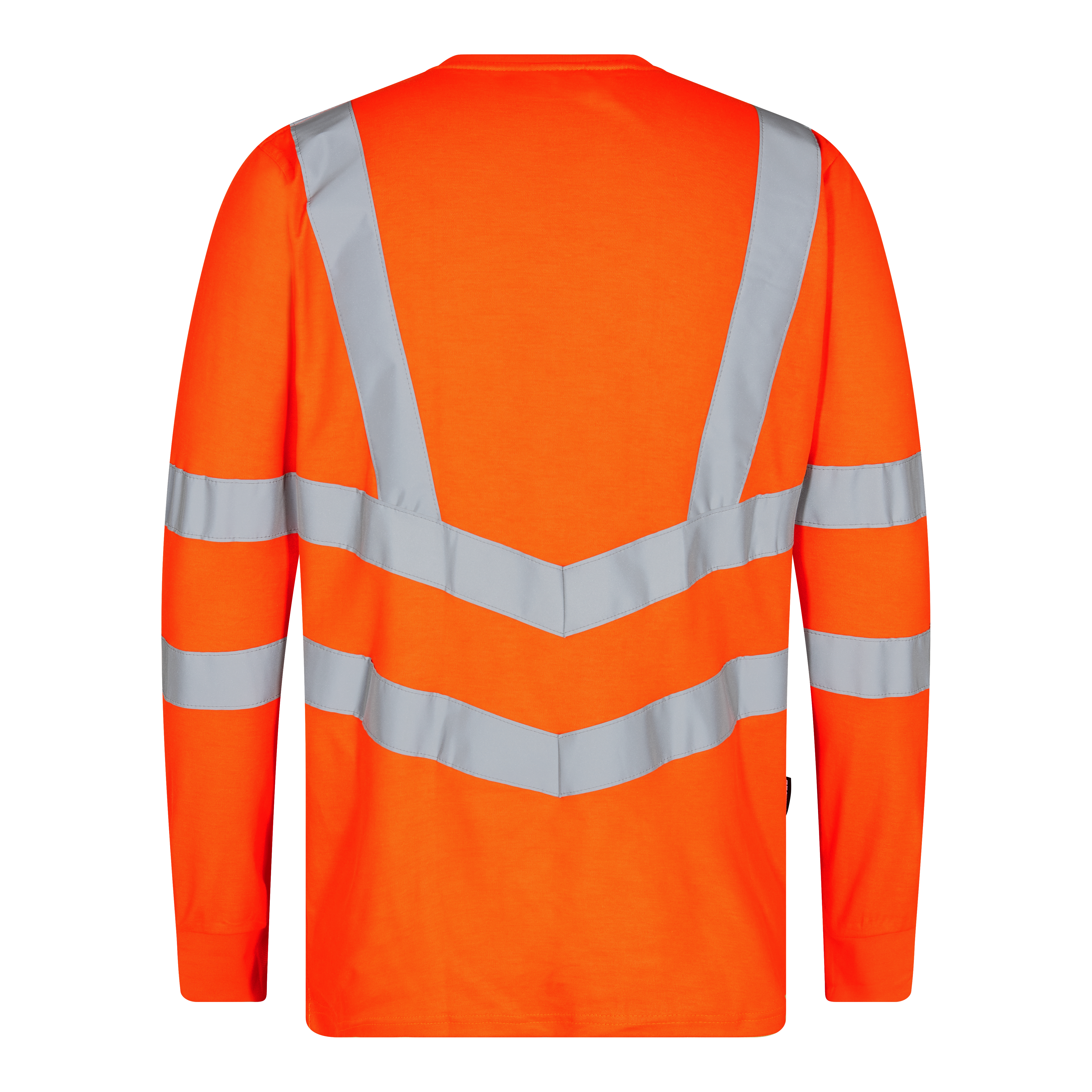 Engel Workwear Safety Grandad langærmet T-shirt - Hi-vis Orange [10] / XS
