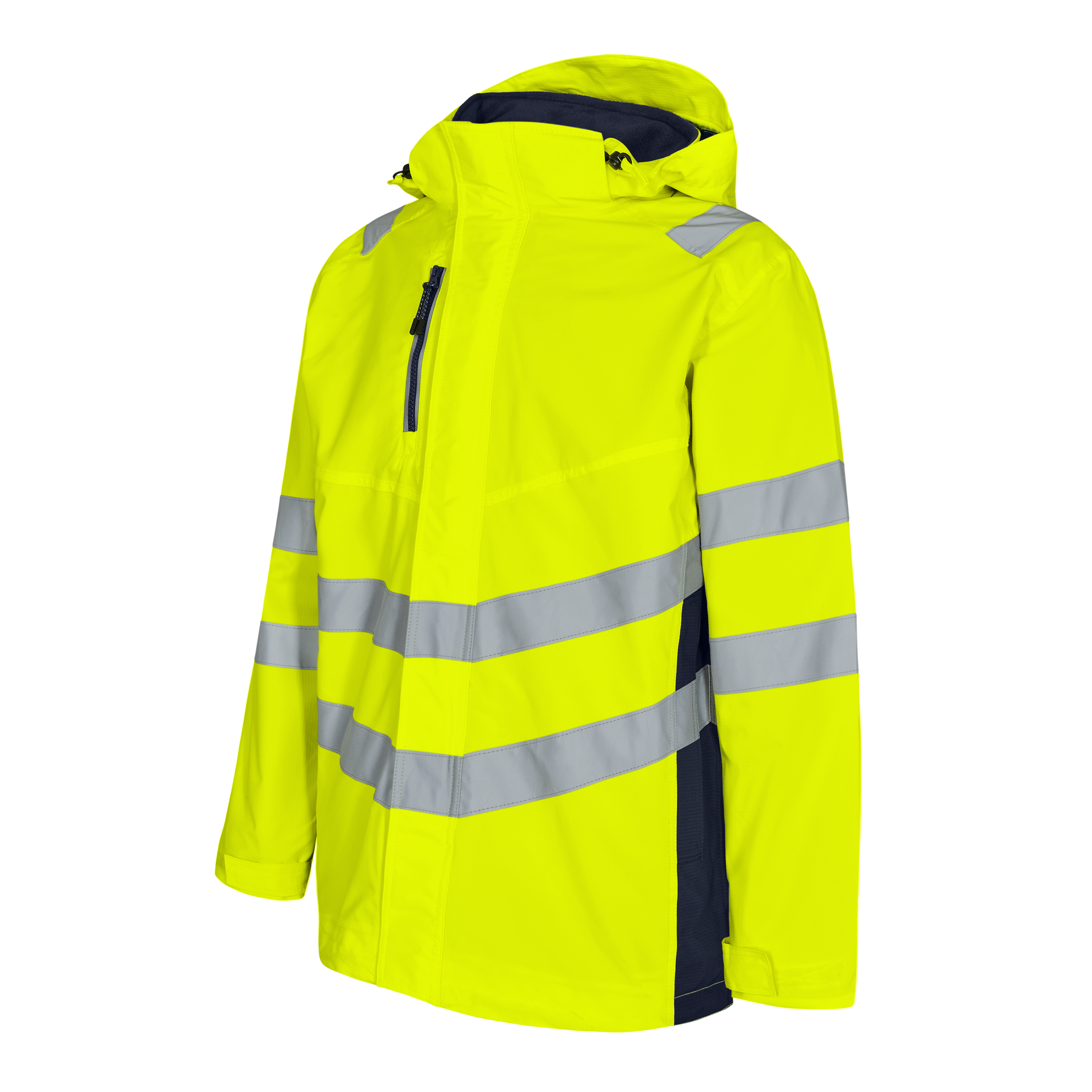 Engel Workwear Safety parka skaljakke - Gul/Blue Ink [38165] / XS