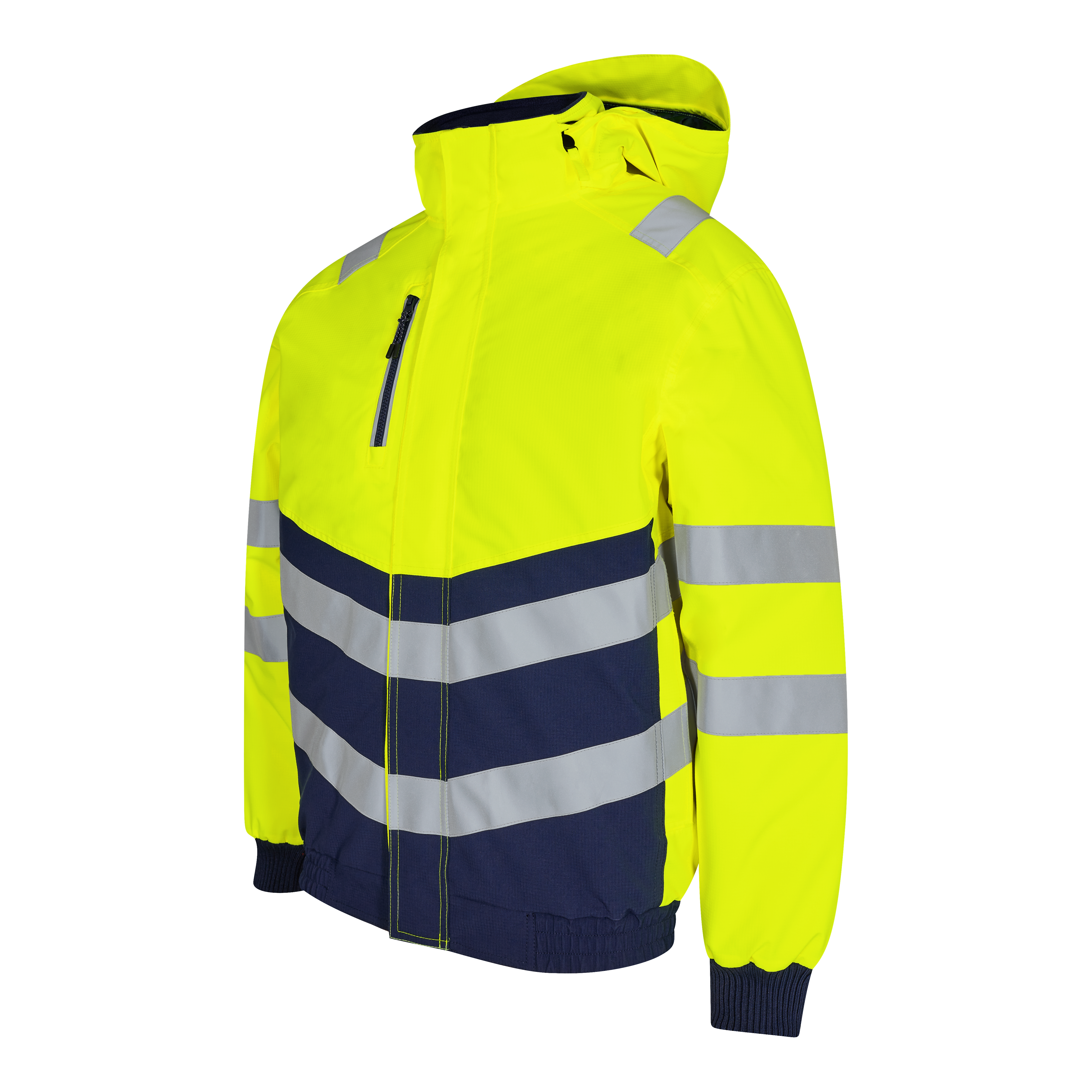 Engel Workwear Safety pilotjakke - Gul/Blue Ink [38165] / XS