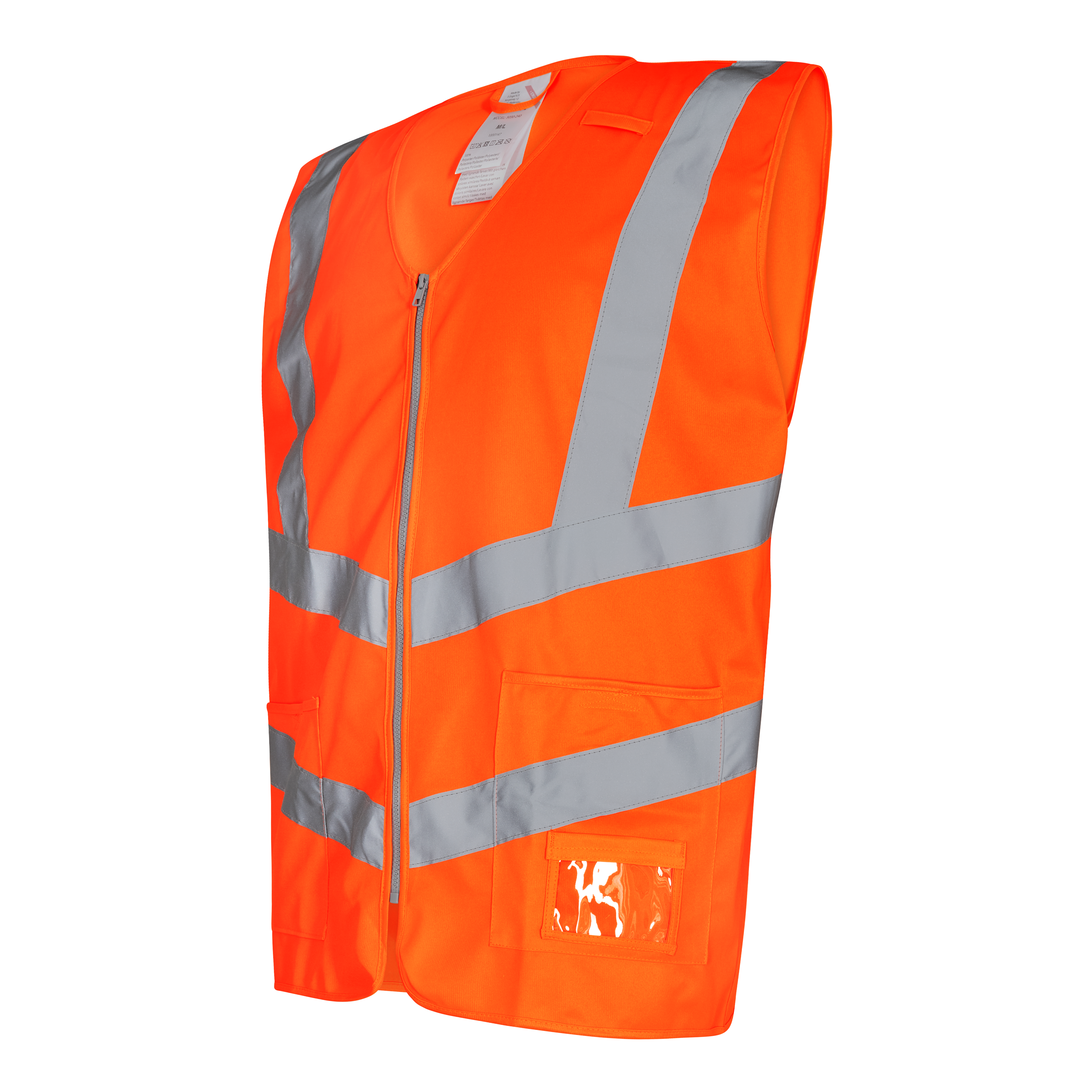 Engel Workwear Safety vejvest med lynlås - Hi-vis Orange [10] / 3XL/4XL