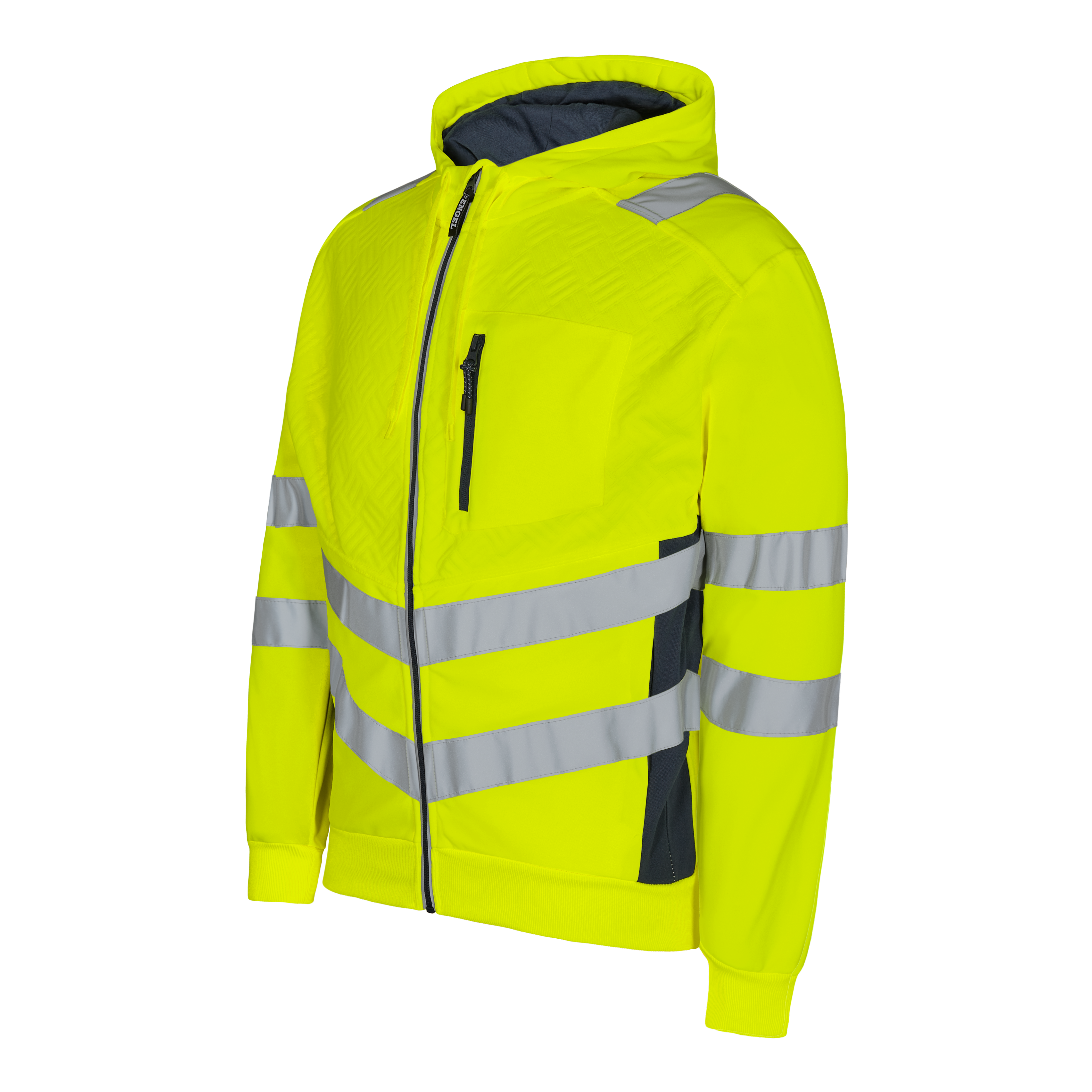 Engel Workwear Safety sweat cardigan - Gul/Blue Ink [38165] / XS