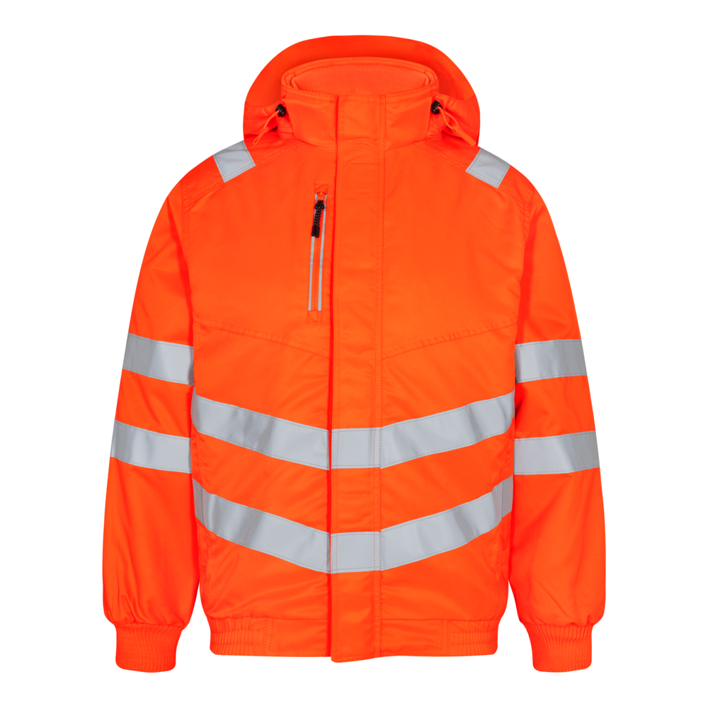 SAFETY Pilotjacke – Warnorange (Front)