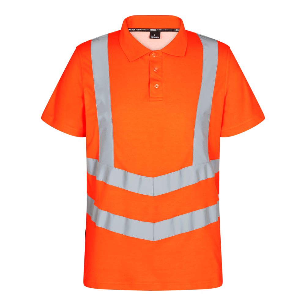 SAFETY Poloshirt – Warnorange (Front)