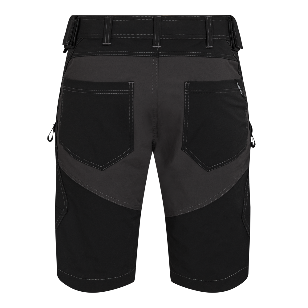 X-TREME Arbeitsshorts mit 4-Wege-Stretch – Schwarz (Rücken)