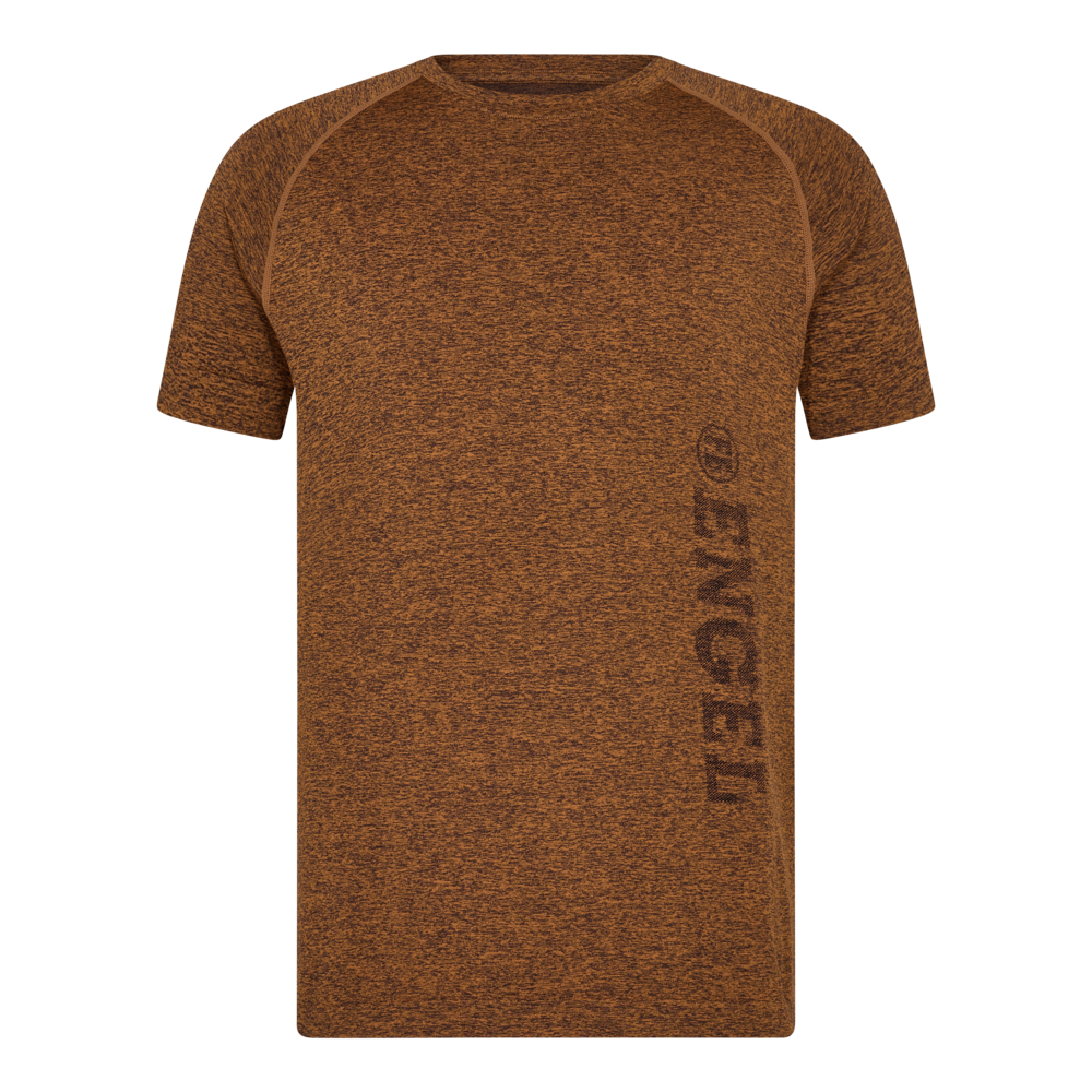 X-TREME Seamless T-Shirt – Orange melange (Front)