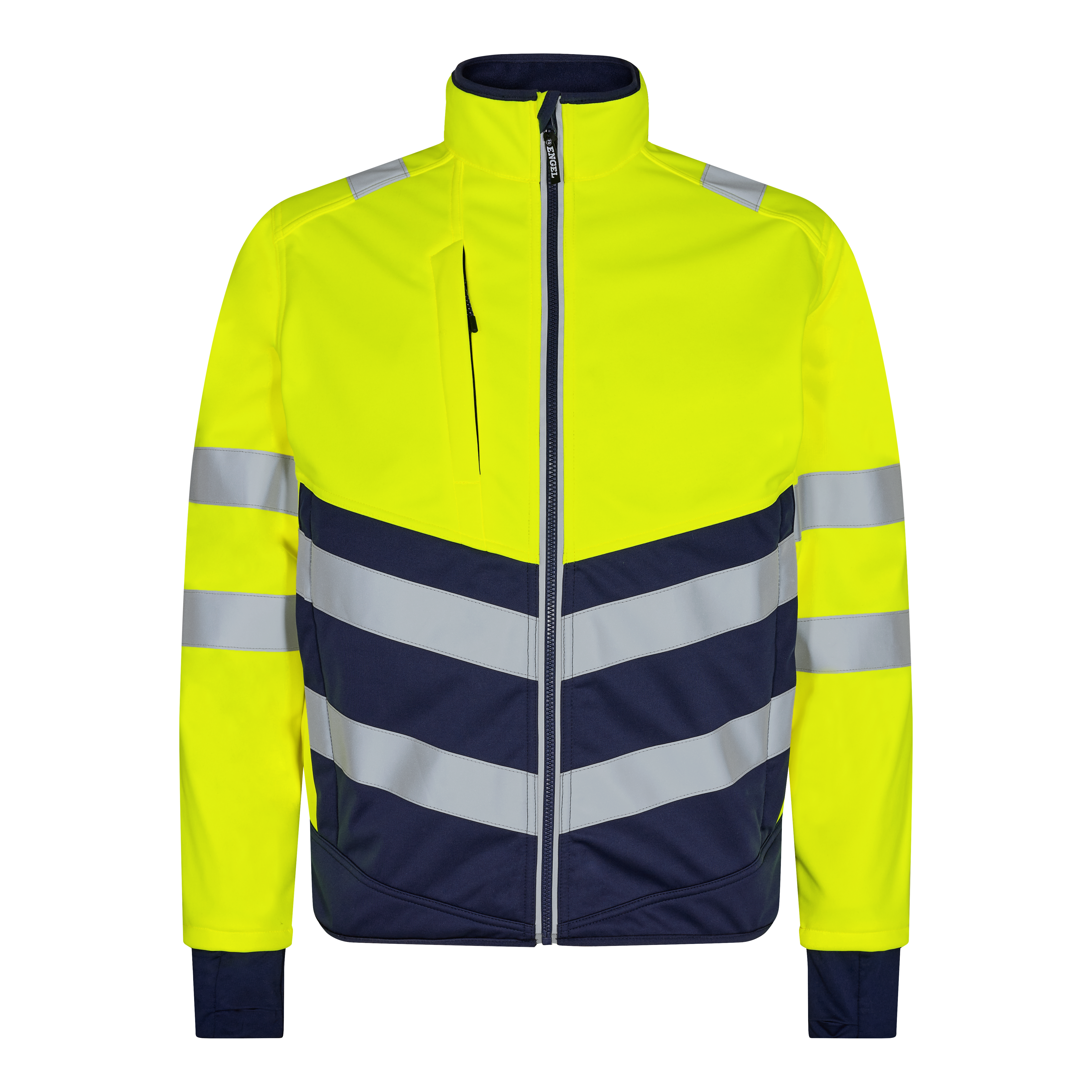 Engel Workwear Safety softshelljakke - Gul/Blue Ink [38165] / XS