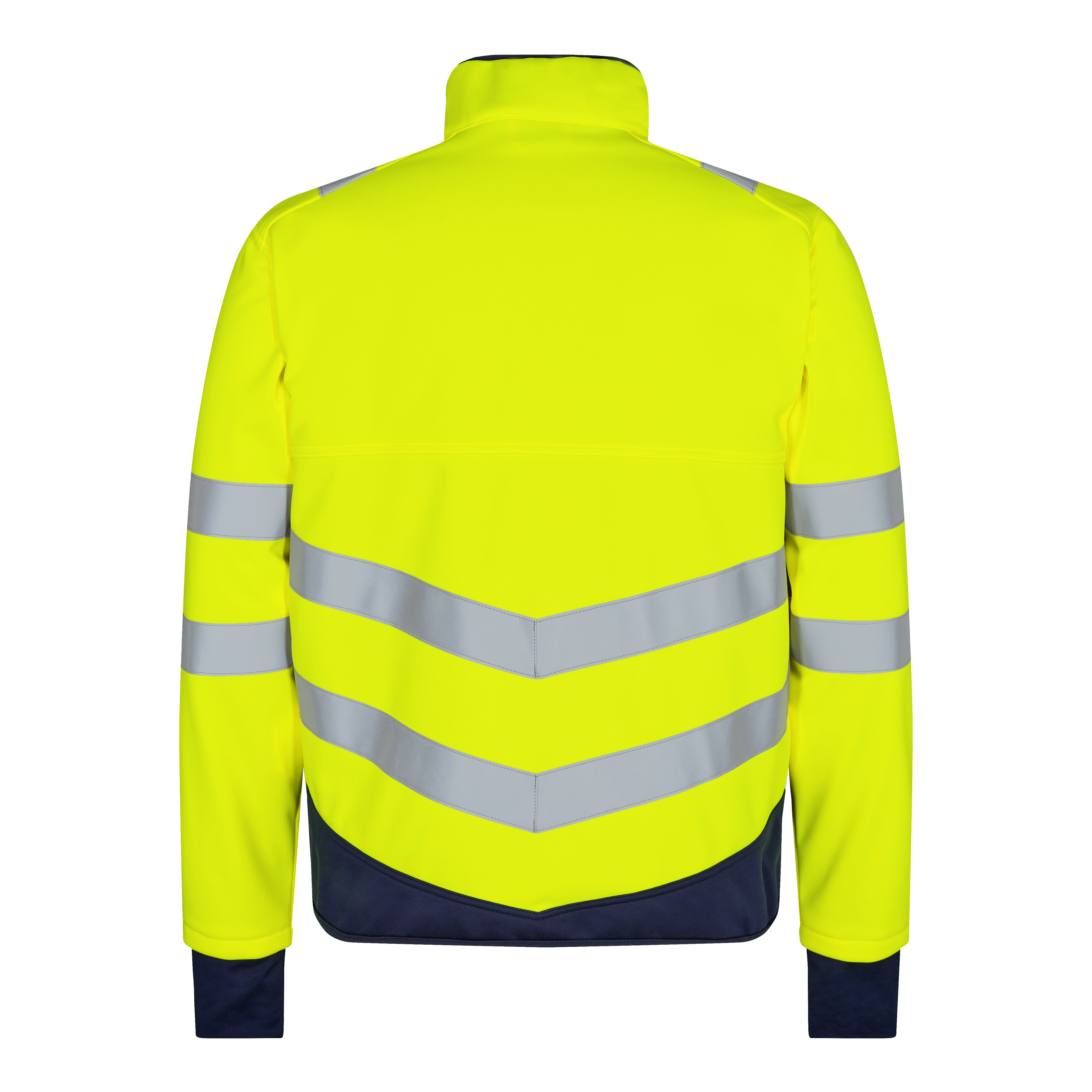 Engel Workwear Safety softshelljakke - Gul/Blue Ink [38165] / XS