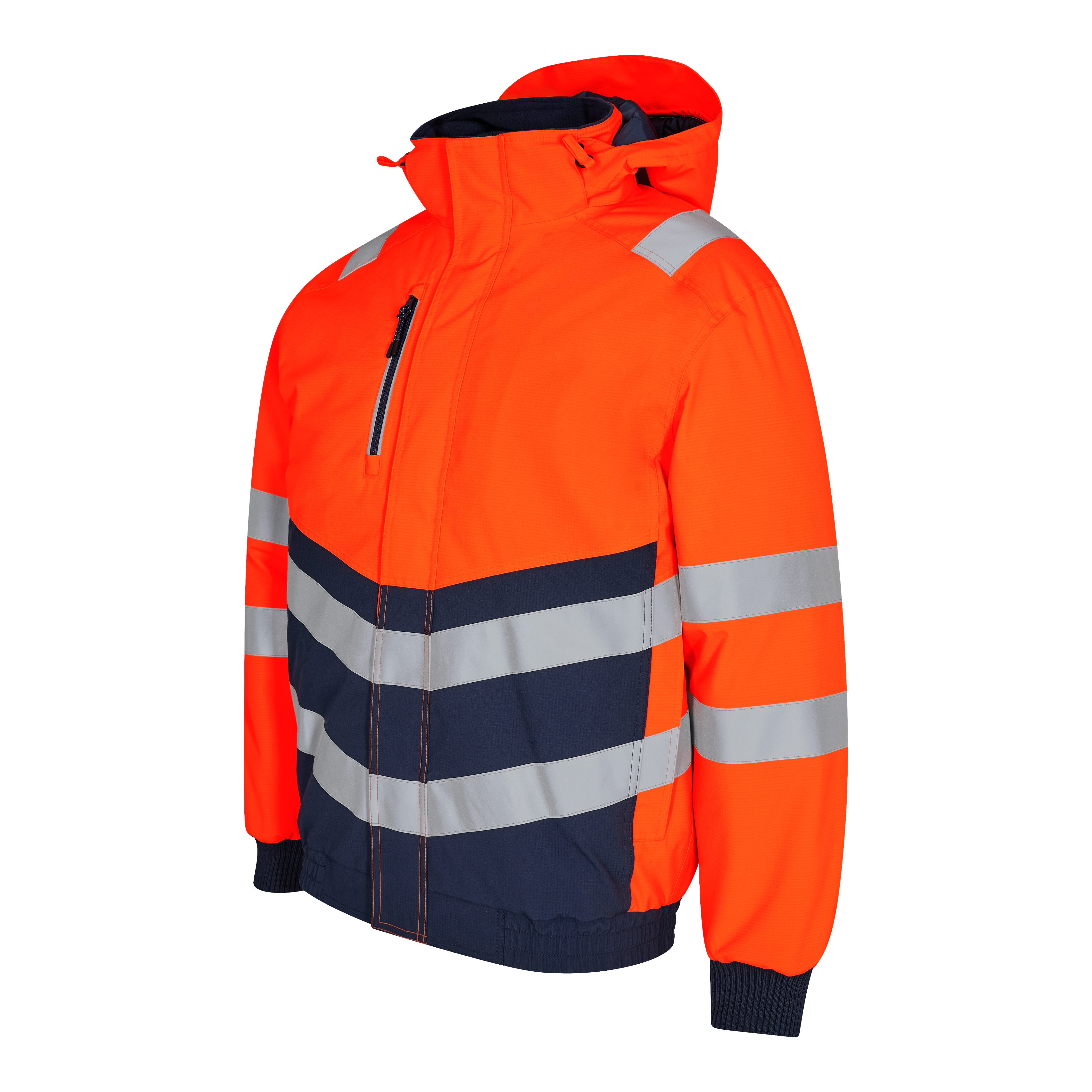 Engel Workwear Safety pilotjakke - Orange/Blue ink [10165] / XS