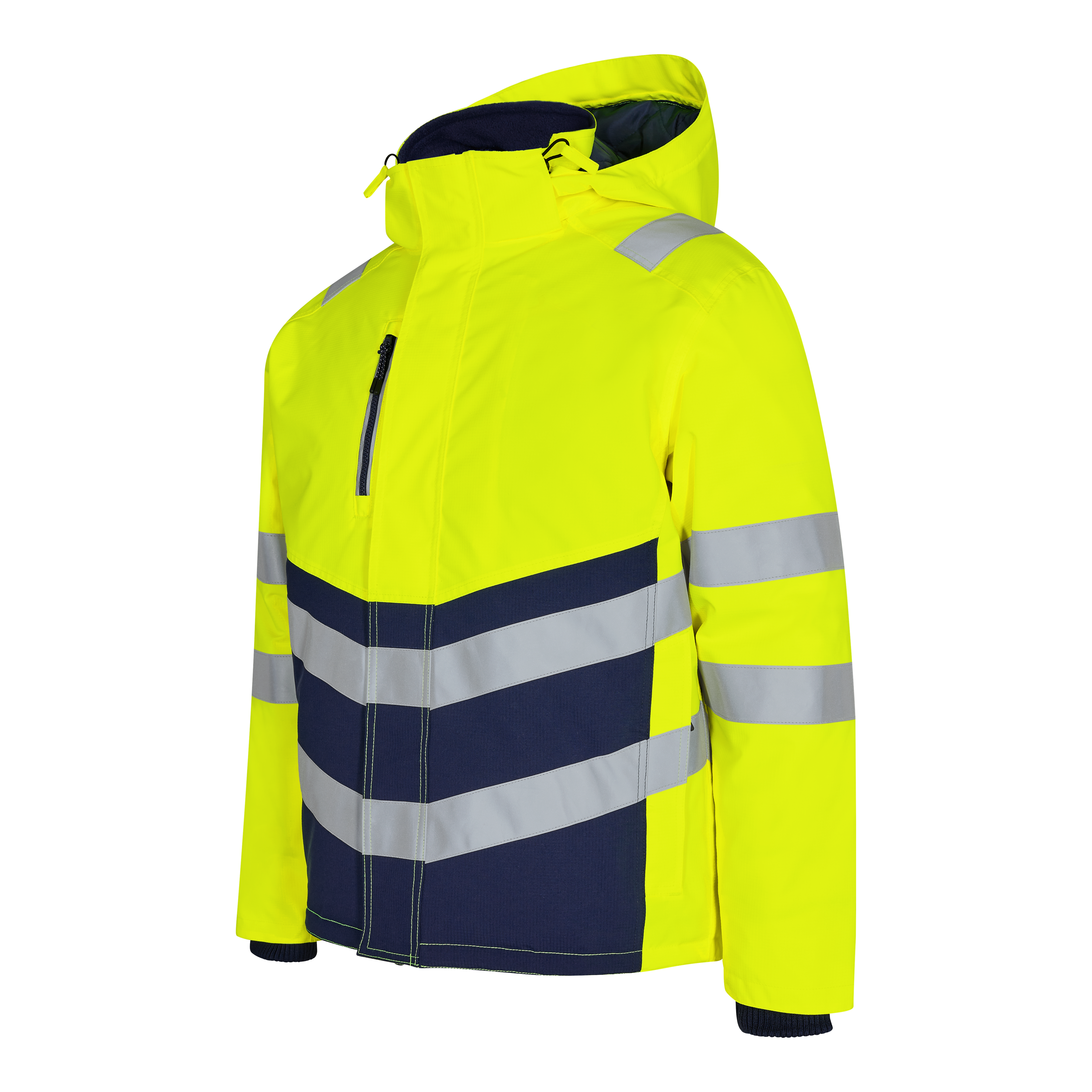 Engel Workwear Safety vinterjakke - Gul/Blue Ink [38165] / XS