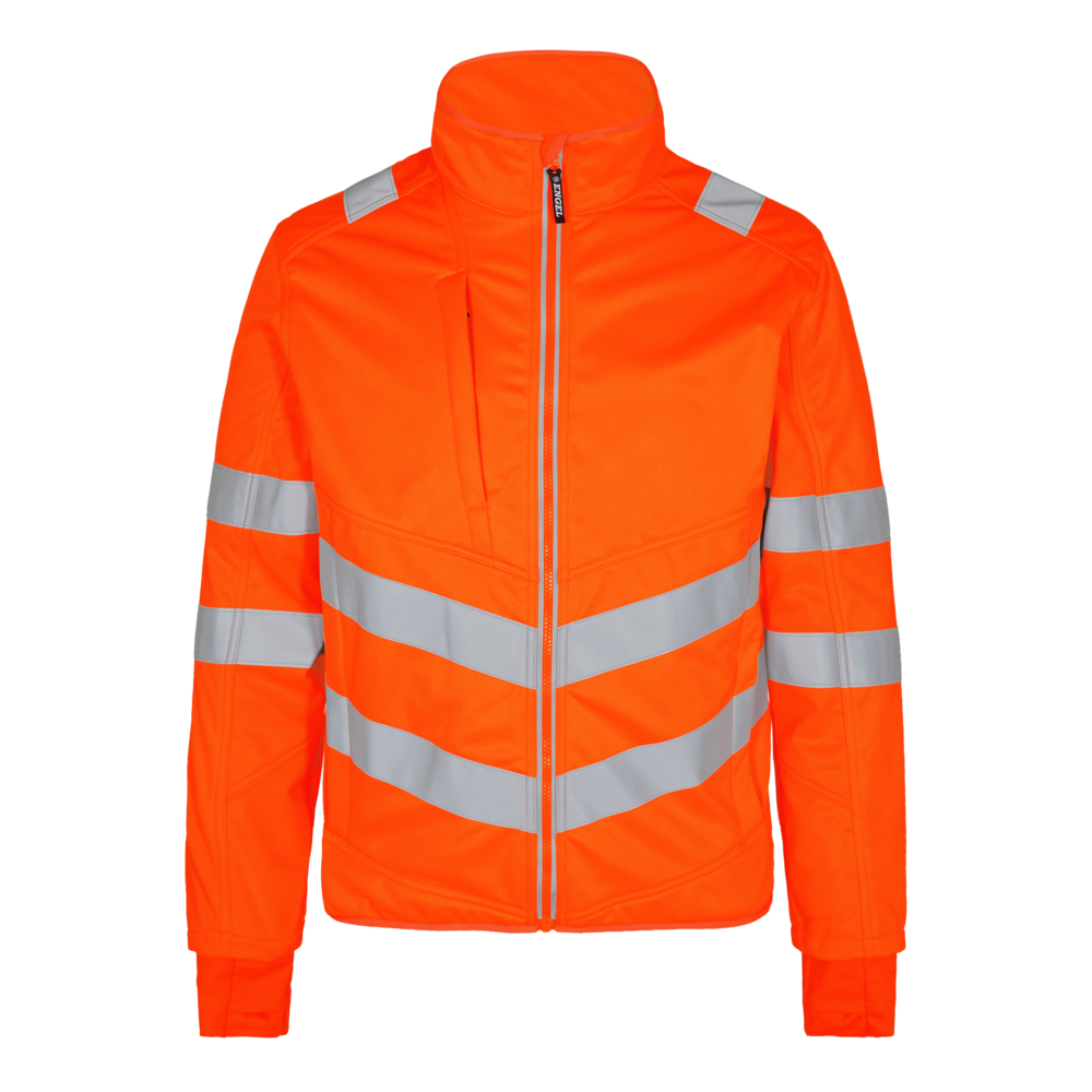 SAFETY Softshelljacke – Warnorange (Front)