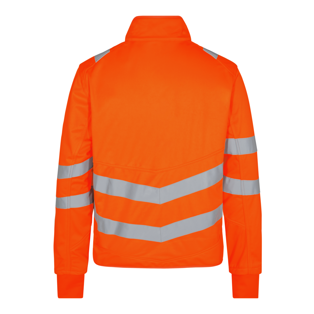SAFETY Softshelljacke – Warnorange (Rücken)