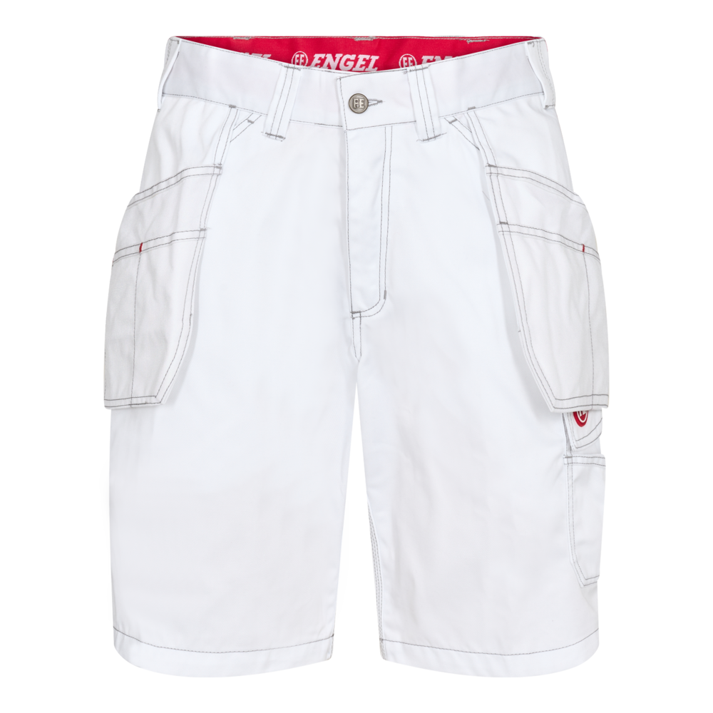 EXTEND COMBAT Arbeitsshorts mit Holstertaschen – Weiß (Front)