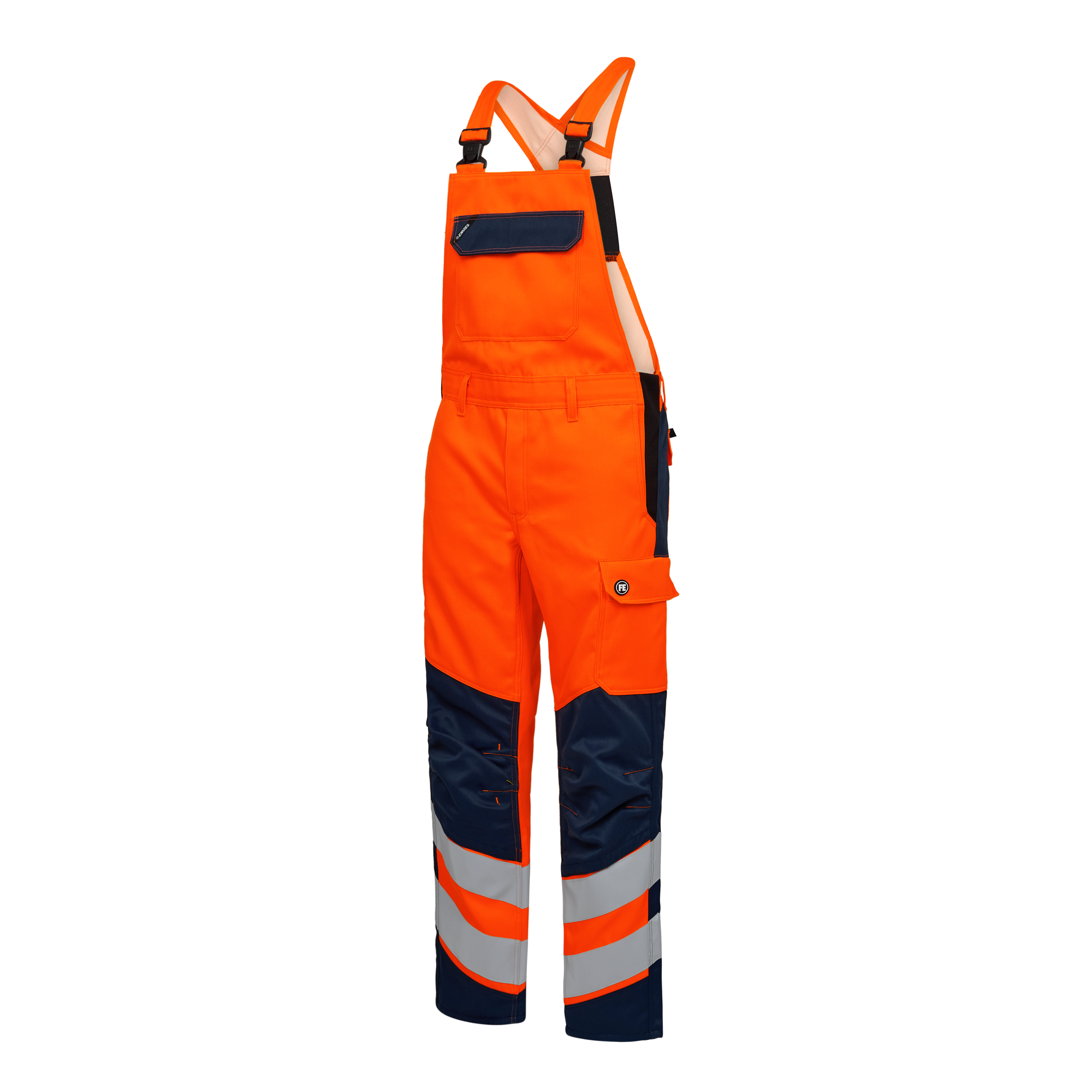 Engel Workwear Safety+ overalls - Orange/Blue ink [10165] / K80