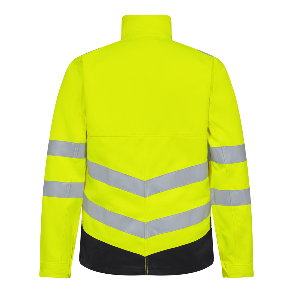 SAFETY+ Arbeitsjacke – Gelb / Schwarz (Rücken)