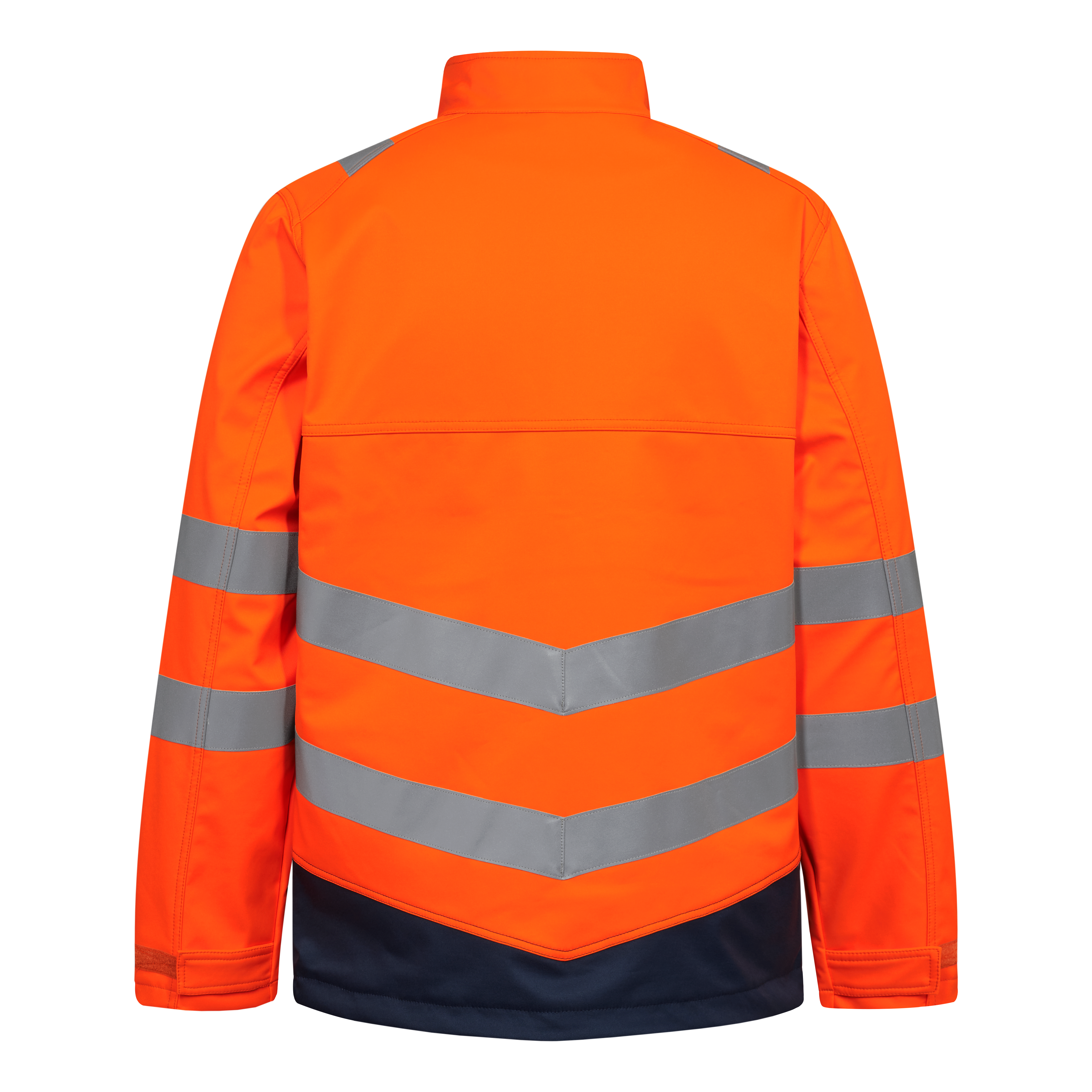Engel Workwear Safety+ softshelljakke - Orange/Blue ink [10165] / XS