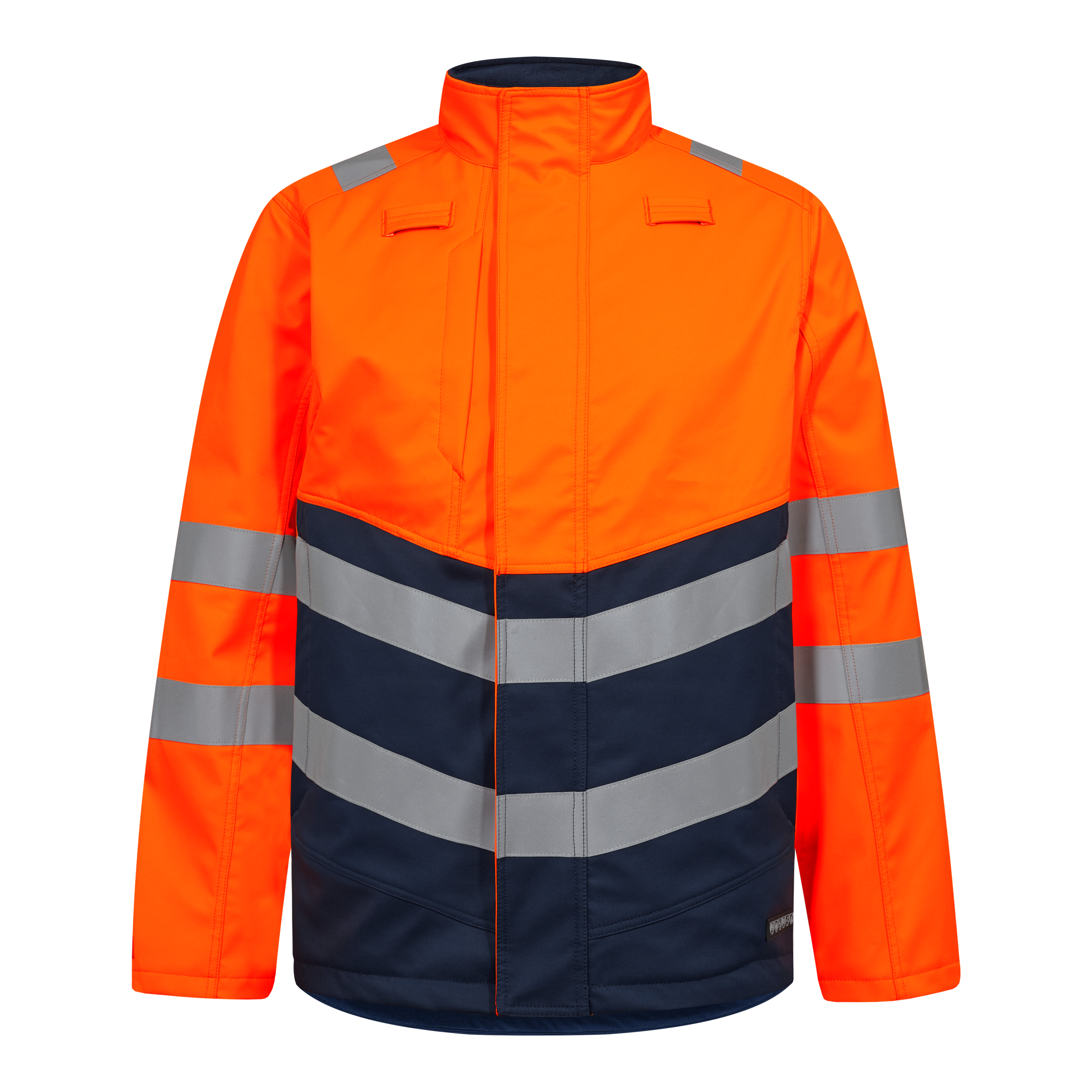Engel Workwear Safety+ softshelljakke - Orange/Blue ink [10165] / XS