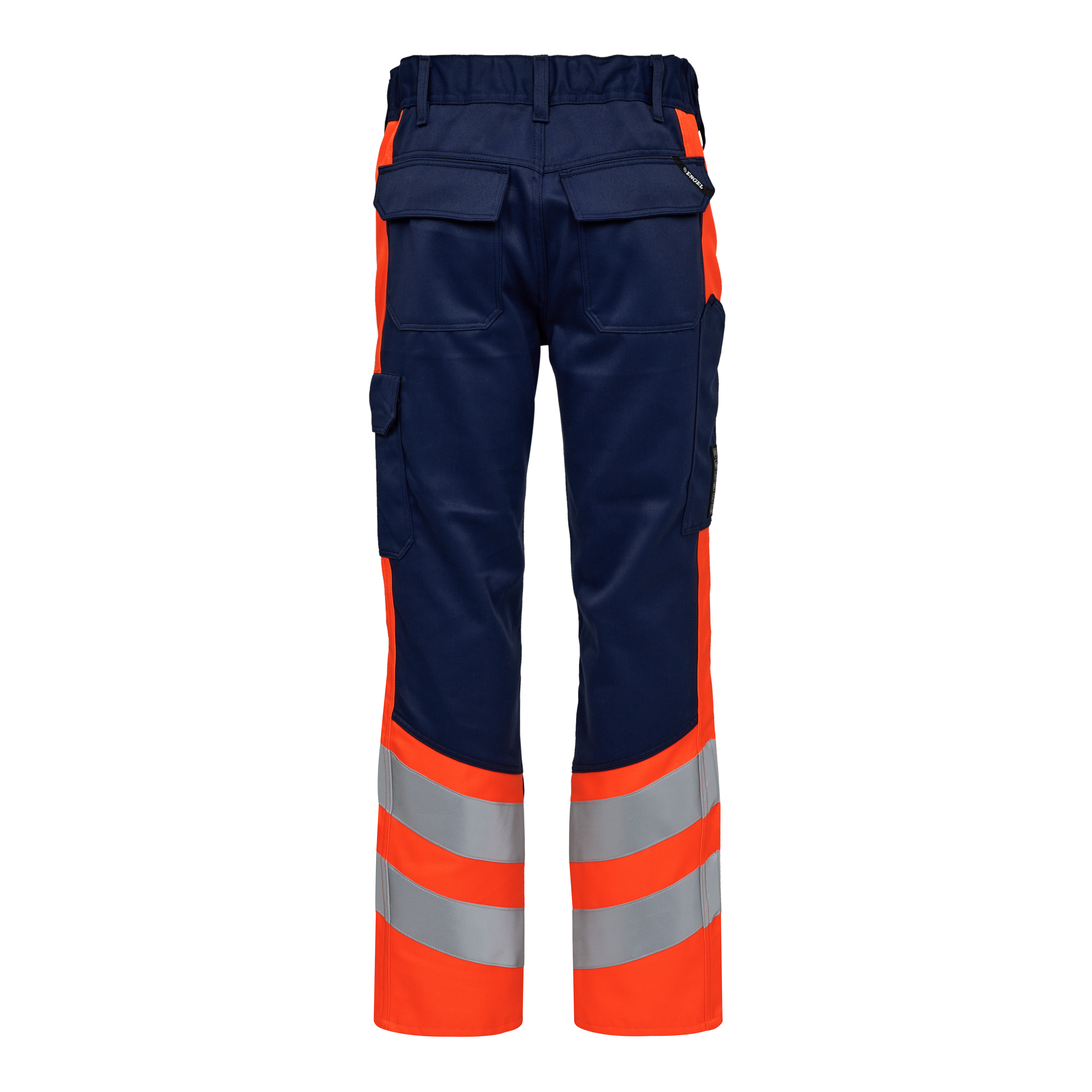Engel Workwear Safety+ arbejdsbukser - Blue Ink/Orange [16510] / K80