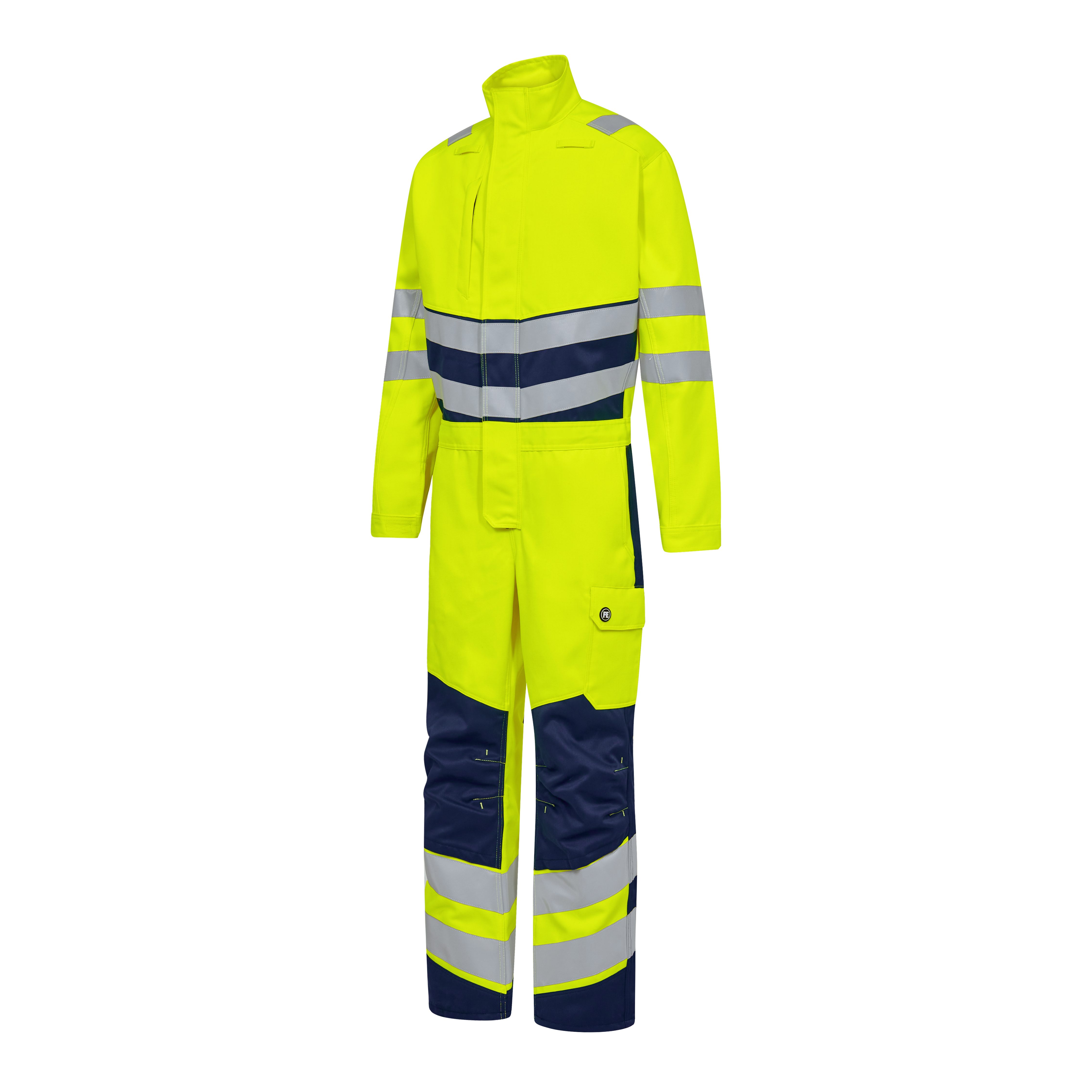 Engel Workwear Safety+ kedeldragt - Gul/Blue Ink [38165] / XS