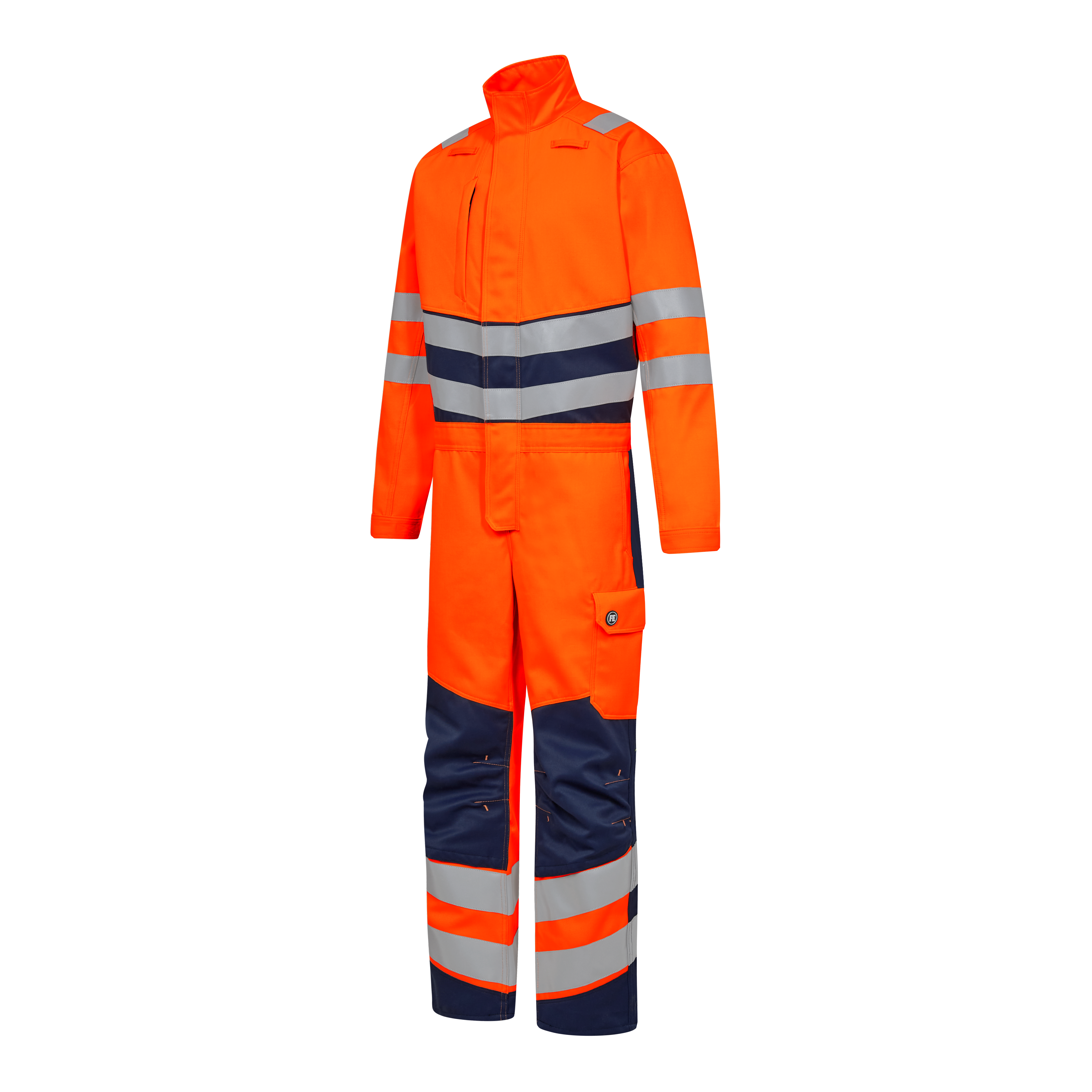 Engel Workwear Safety+ kedeldragt - Orange/Blue ink [10165] / XS