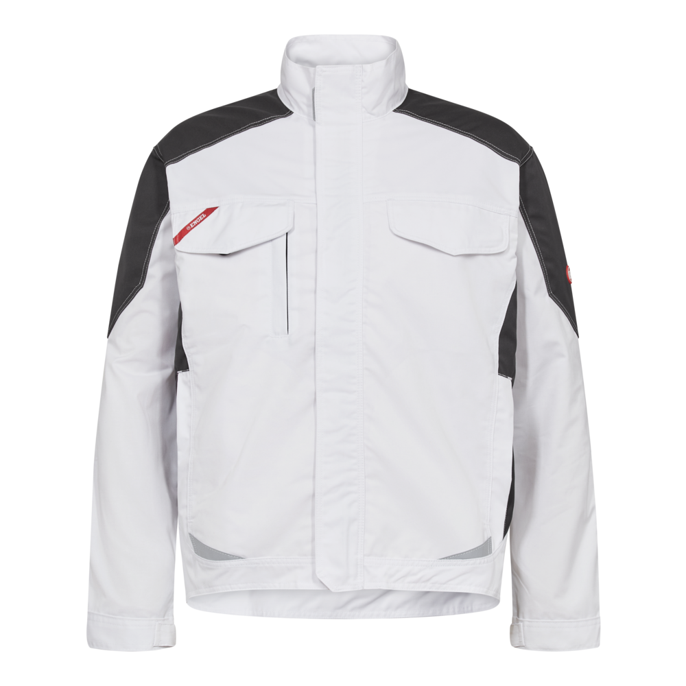 GALAXY Light Arbeitsjacke – Weiß / Anthrazit Grau (Front)
