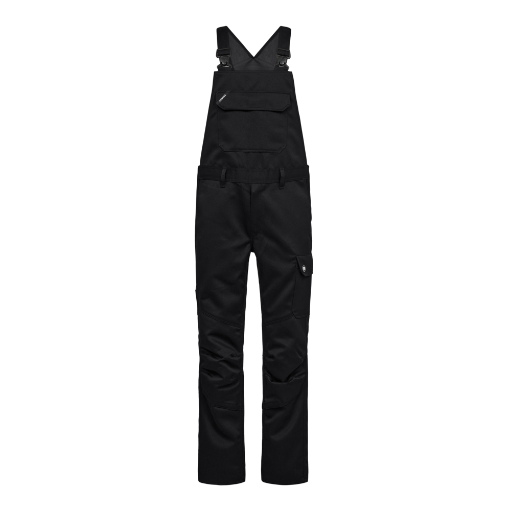 SAFETY+ Latzhose – Schwarz (Front)