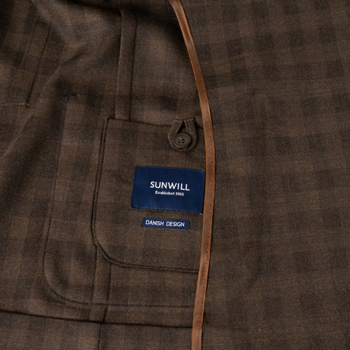 Lightweight Wool Blazer in Modern fit - Dark Brown