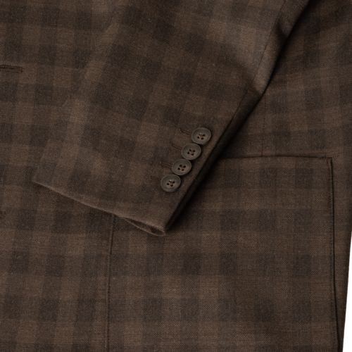 Lightweight Wool Blazer in Modern fit - Dark Brown