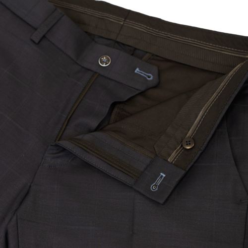 Wool Trousers i Fitted Fit - Navy
