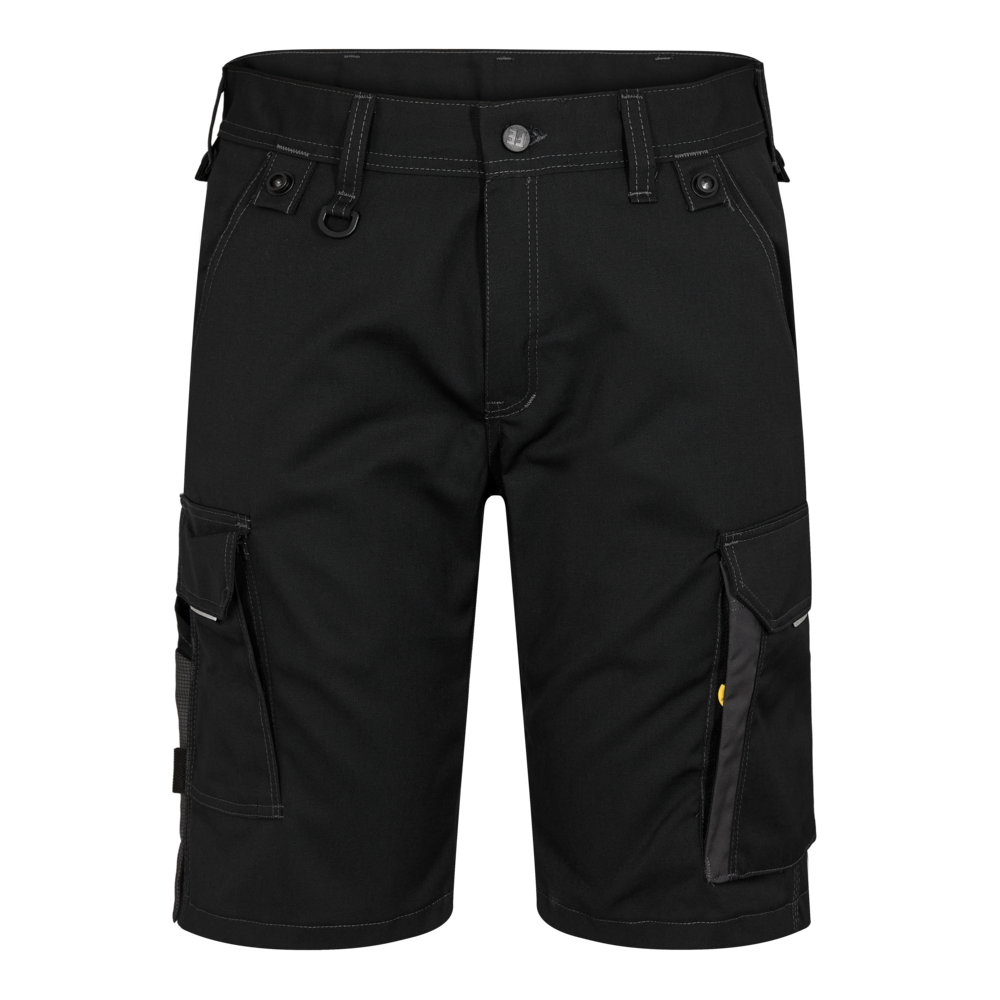 X-TREME Arbeitsshorts mit Stretch – Schwarz / Anthrazit Grau (Front)