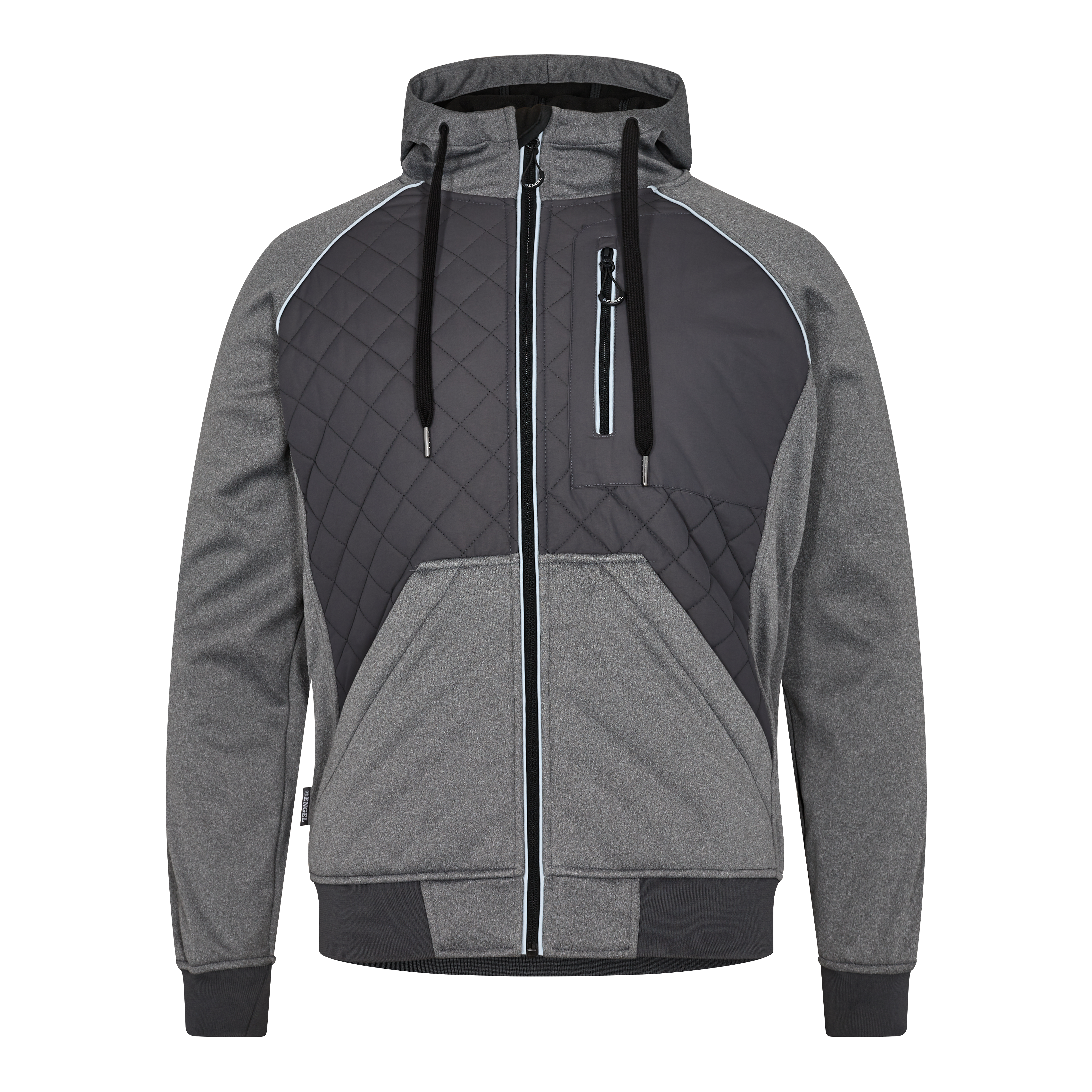 Engel Workwear X-treme softshelljakke med hætte - Antrazitgrå [79] / XS