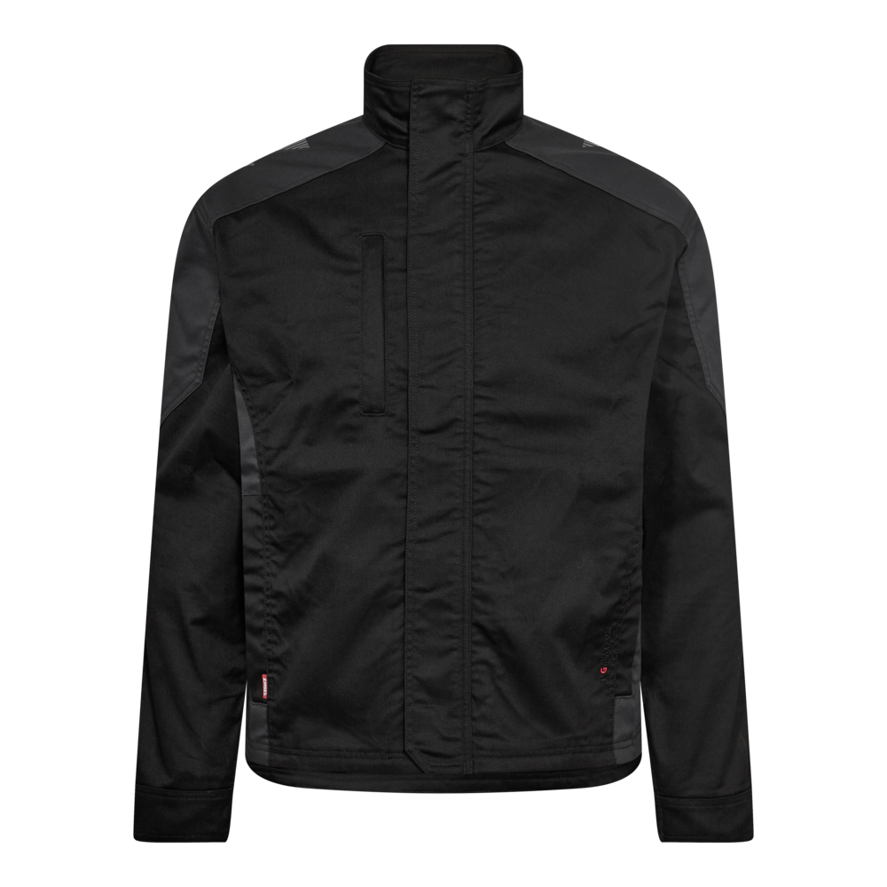 GALAXY Arbeitsjacke mit 2-Wege-Stretch – Schwarz / Anthrazit Grau (Front)
