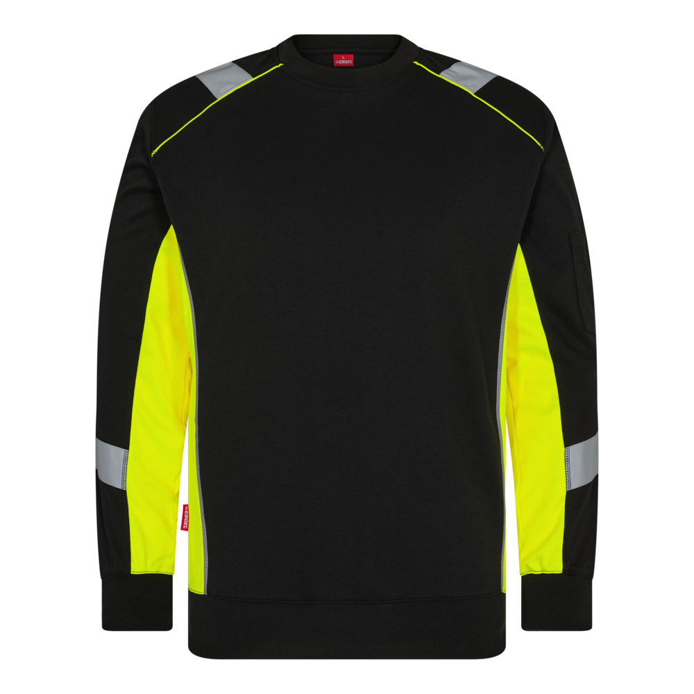 CARGO Sweatshirt – Schwarz / Gelb (Front)