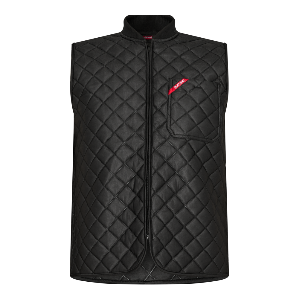 EXTEND Thermosteppweste – Schwarz (Front)