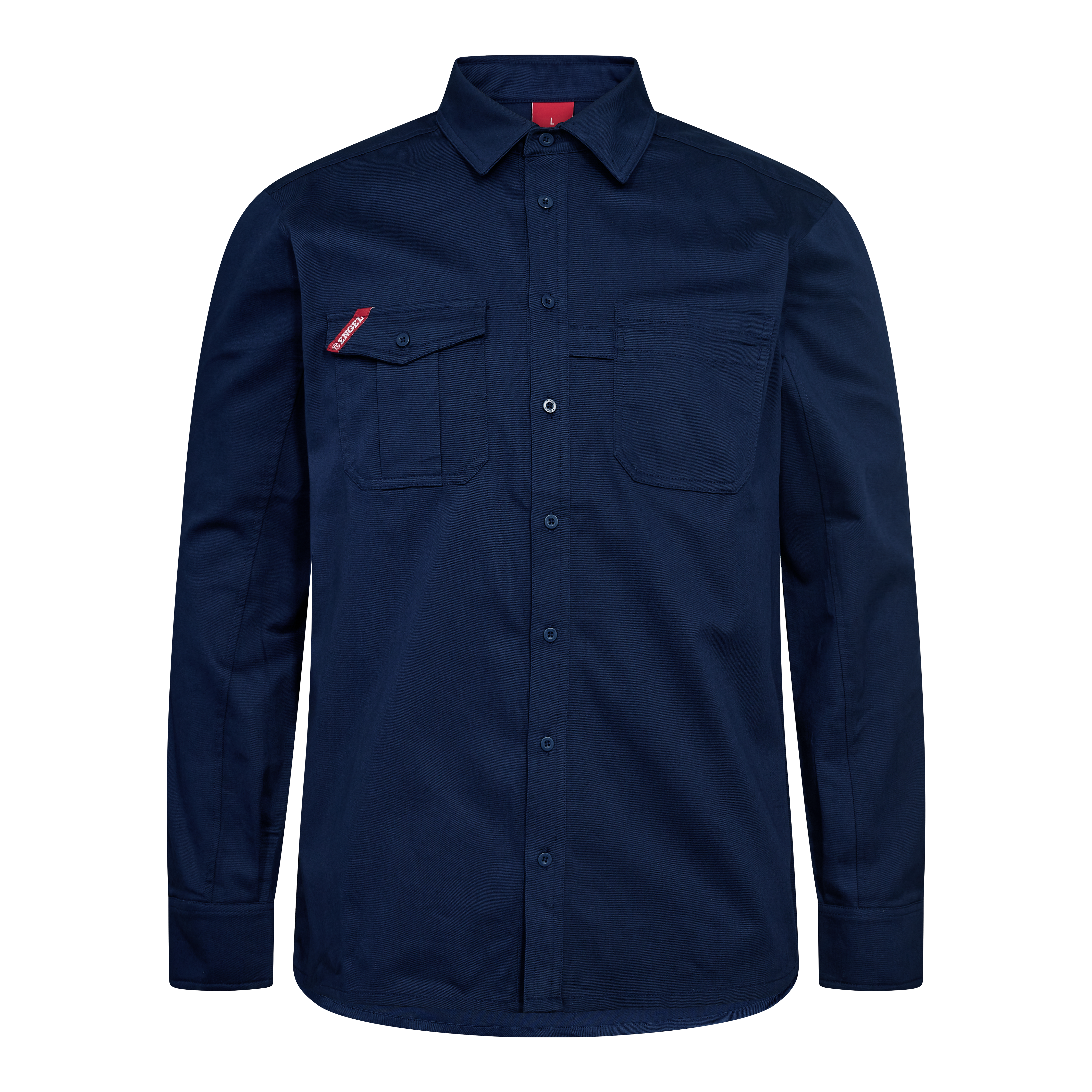 Engel Workwear Extend bomuld skjorte - Blue Ink [165] / XS