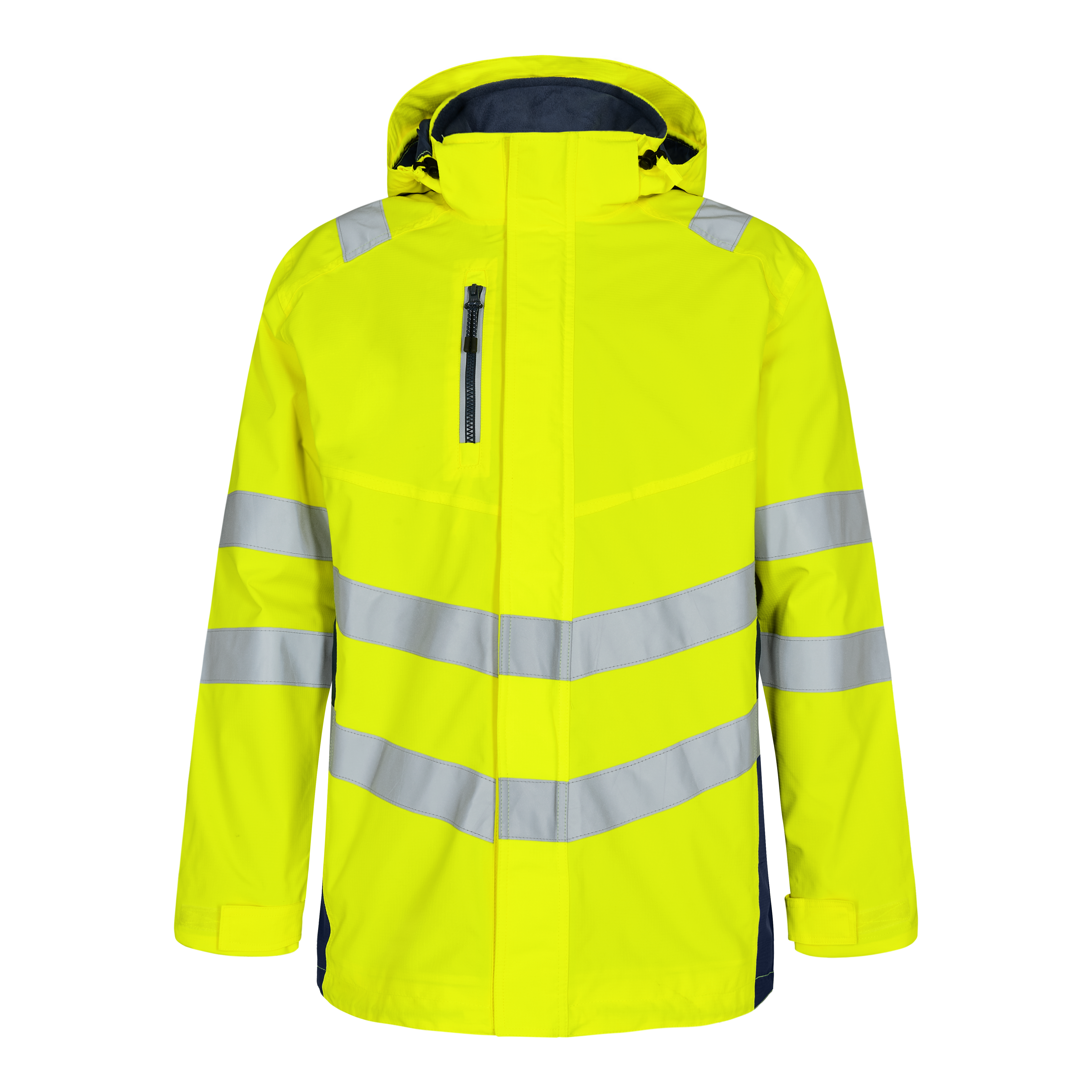 Engel Workwear Safety parka skaljakke - Gul/Blue Ink [38165] / XS