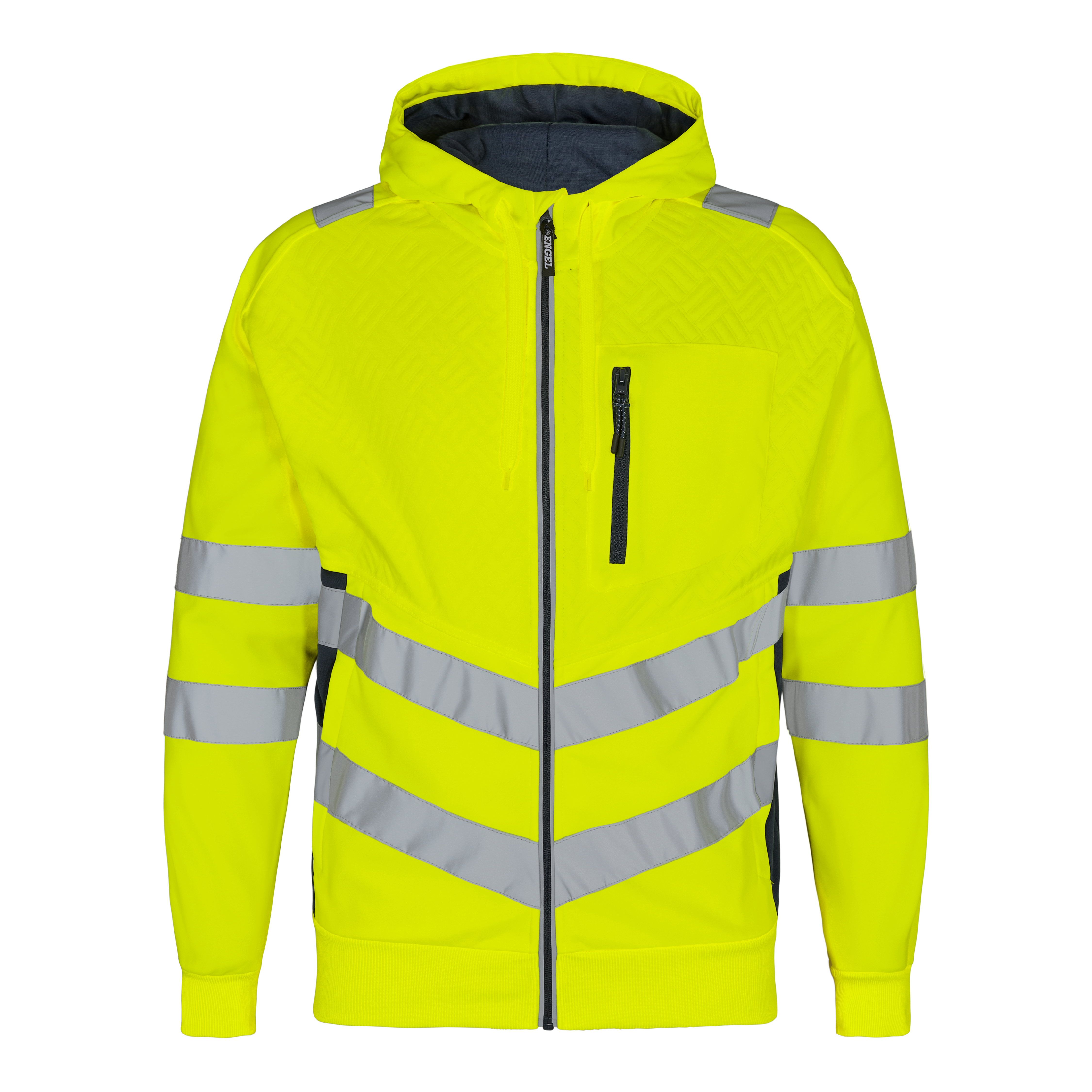 Engel Workwear Safety sweat cardigan - Gul/Blue Ink [38165] / XS
