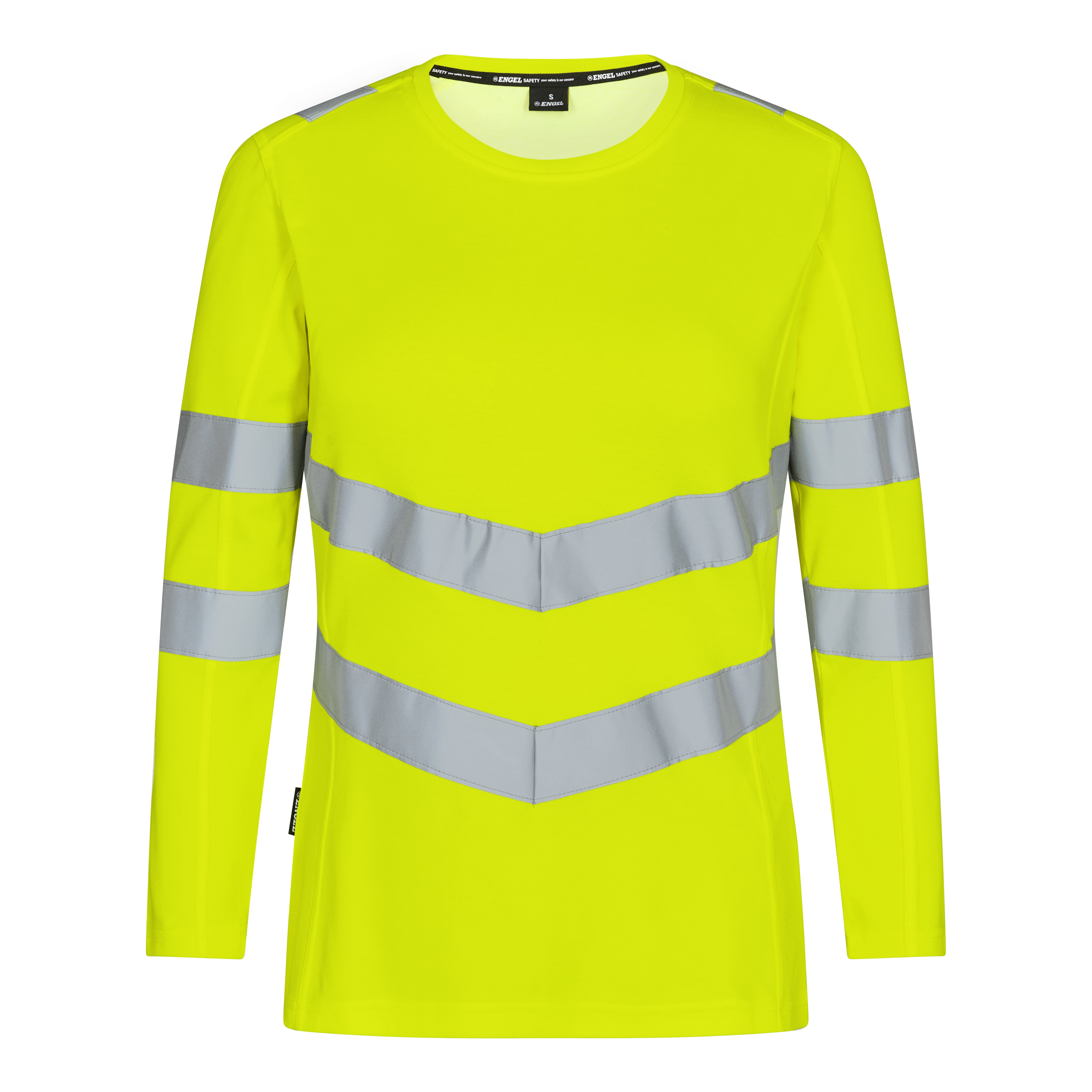 Engel Workwear Safety dame langærmet T-shirt - Gul [38] / XS