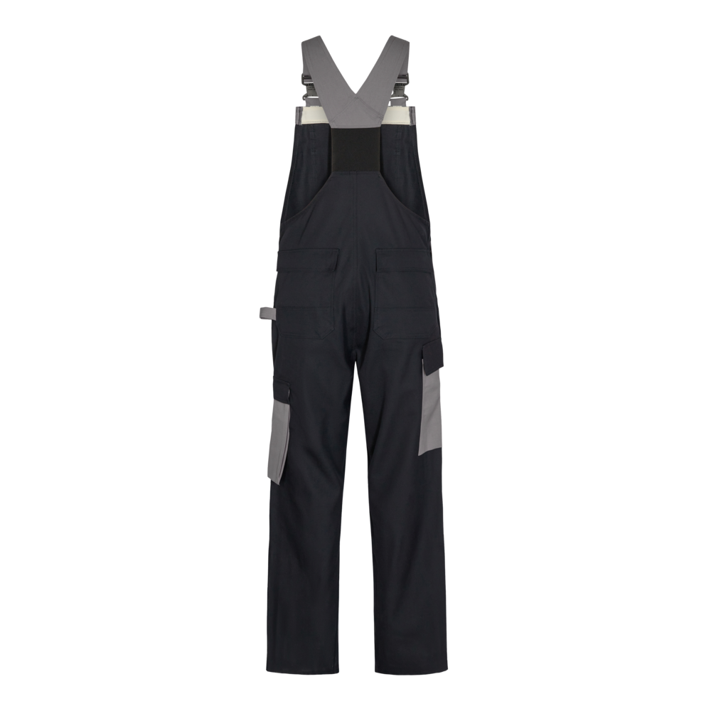 SAFETY+ Multinorm Latzhose – Schwarz / Grau (Rücken)